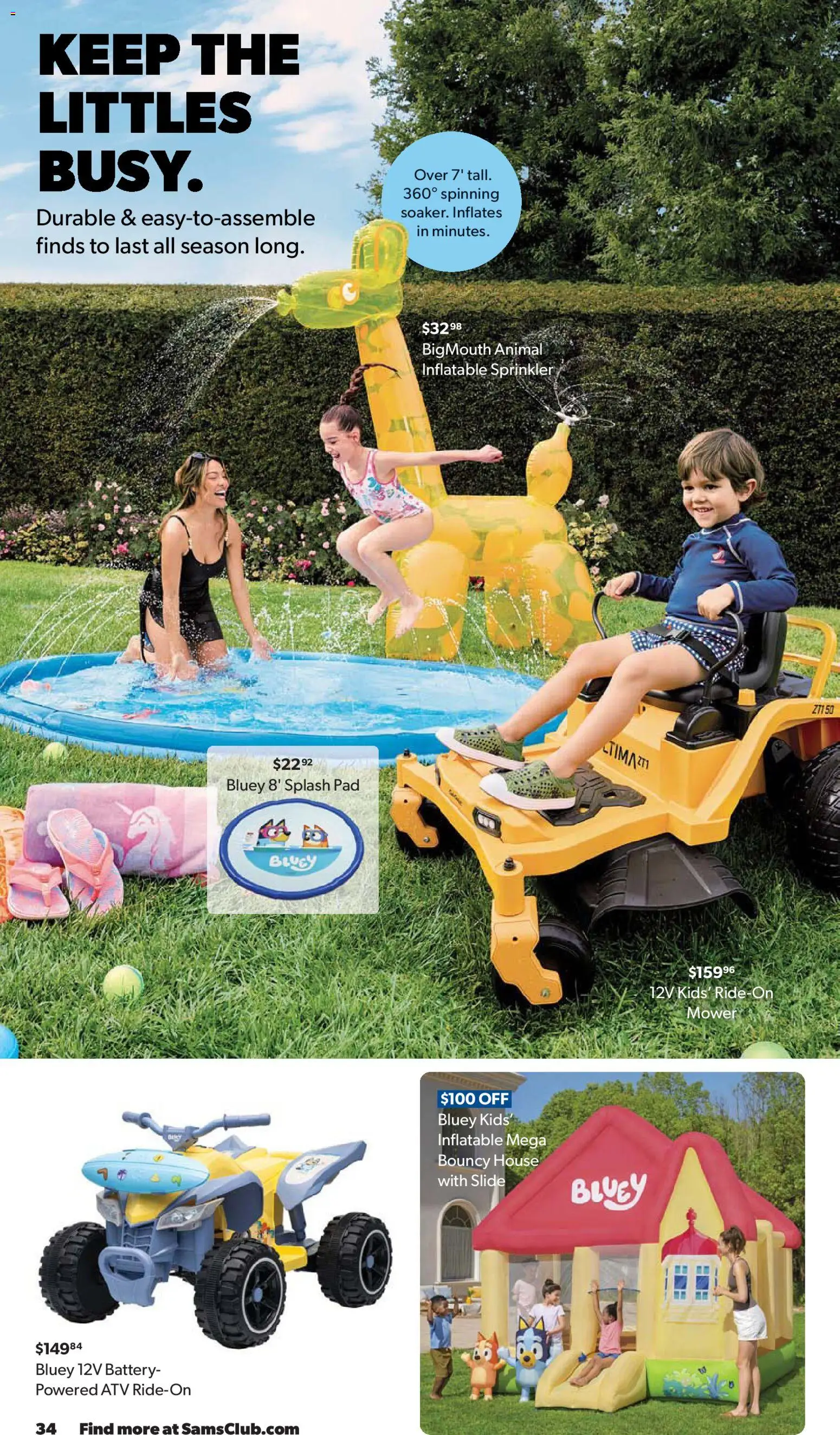 Sam's Club Weekly Ad - valid from 29.04.2026 | Page: 34 | Products: Mower, Battery