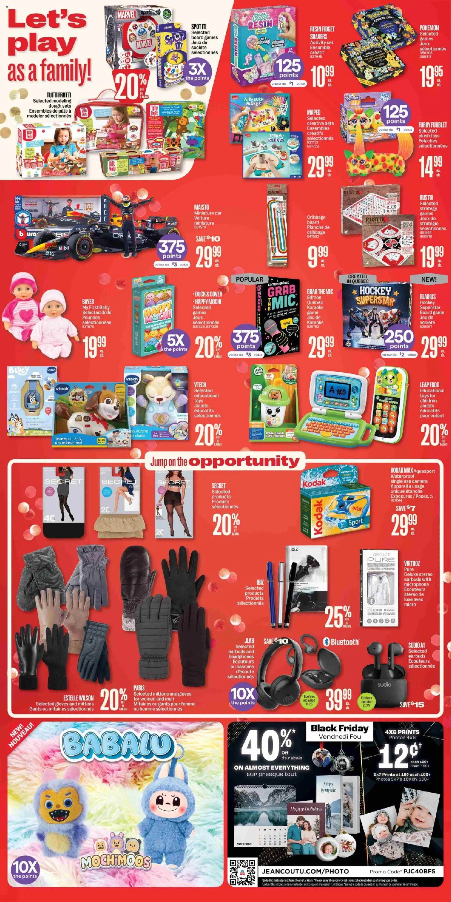 Jean Coutu flyer valid from 27.11.2025 | Page: 8 | Products: Gloves, Headphones, Game, Microphone
