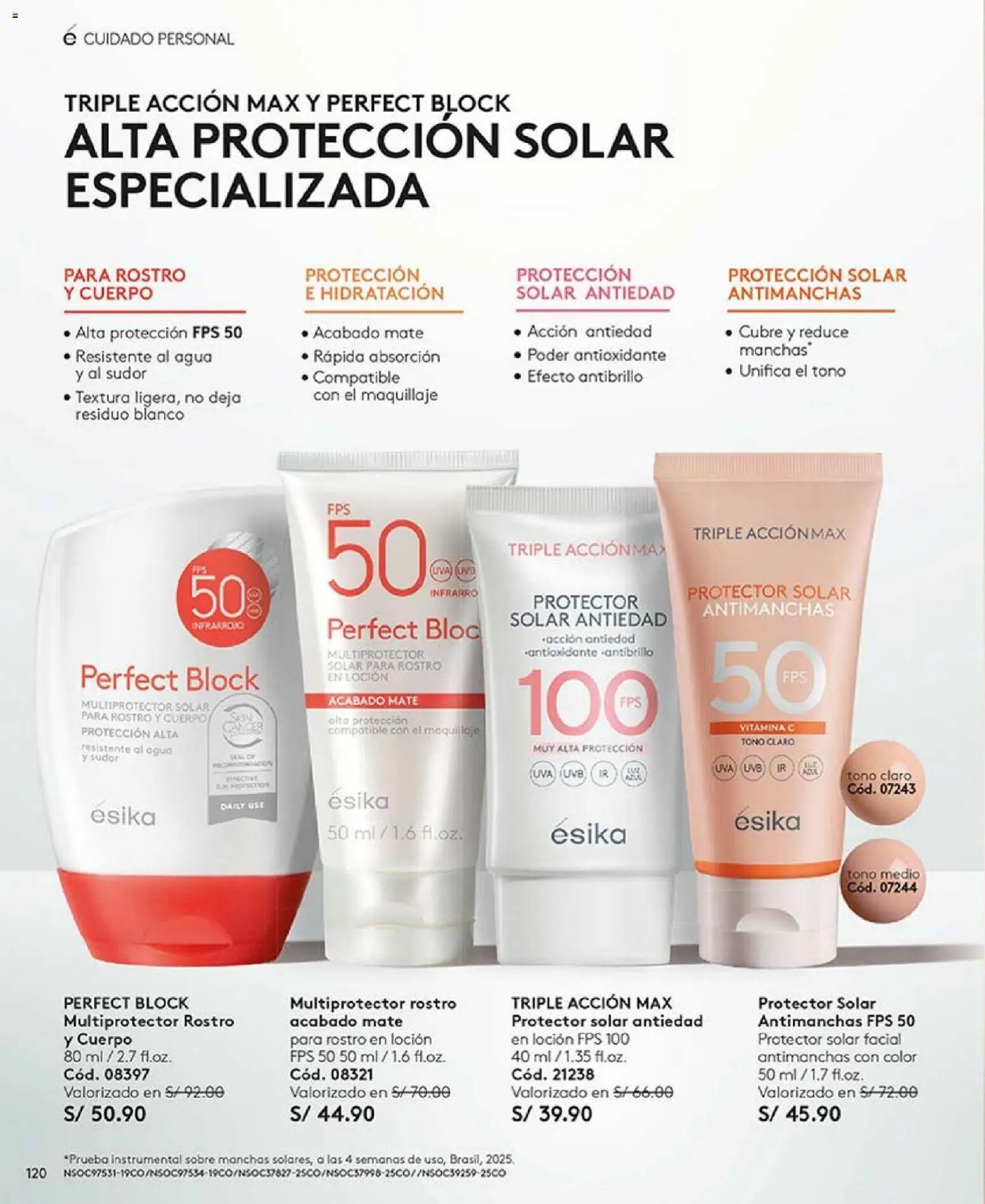 Catálogo Ésika válido desde 31.01.2026 | Página: 132 | Productos: Protector solar, Maquillaje