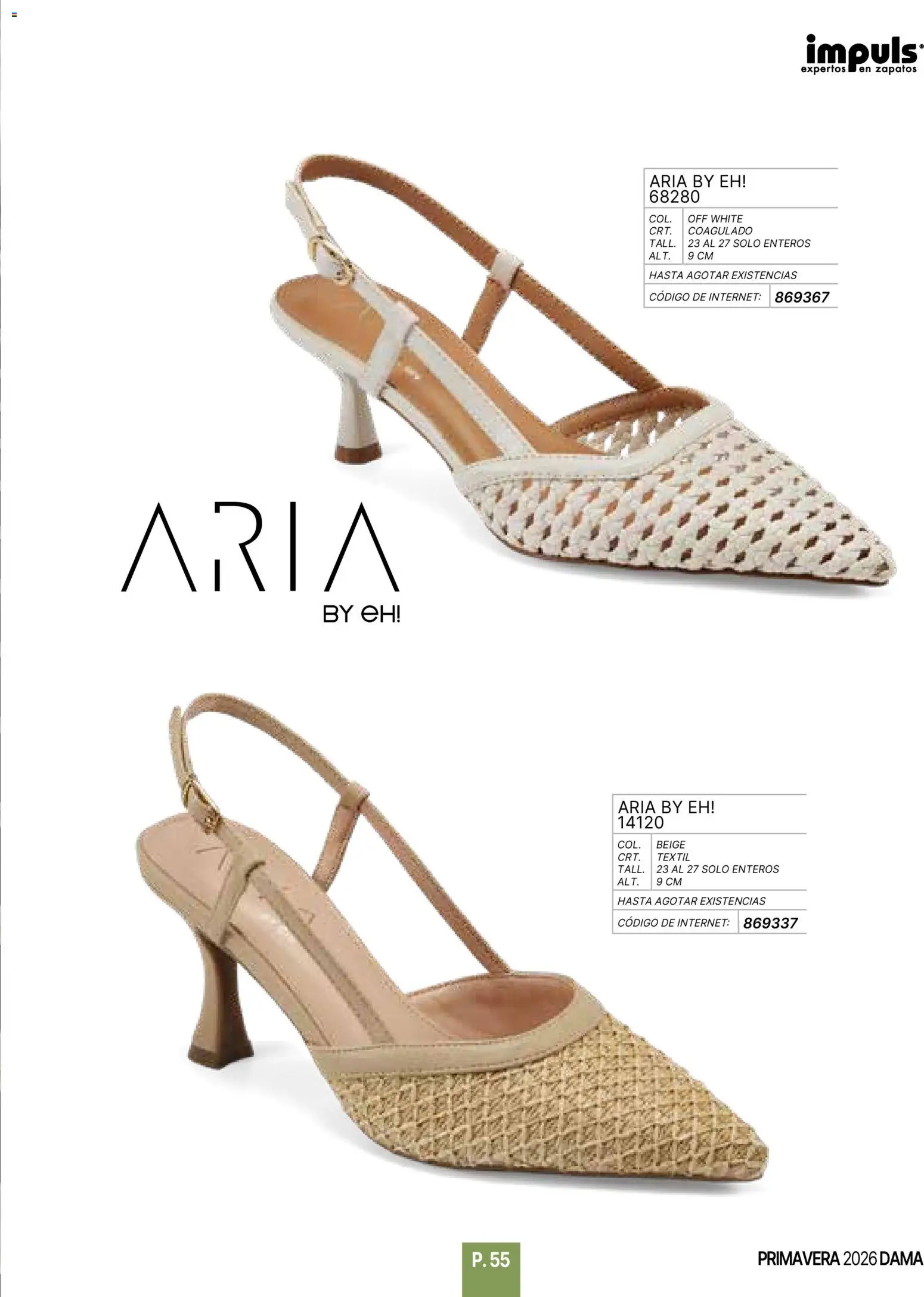 Nuevas ofertas de Impuls válidas en toda la República Mexicana desde el 01.01.2026. ¡Encuentra las mejores ofertas en Impuls catálogo Primavera! | Página: 57 | Productos: Zapatos