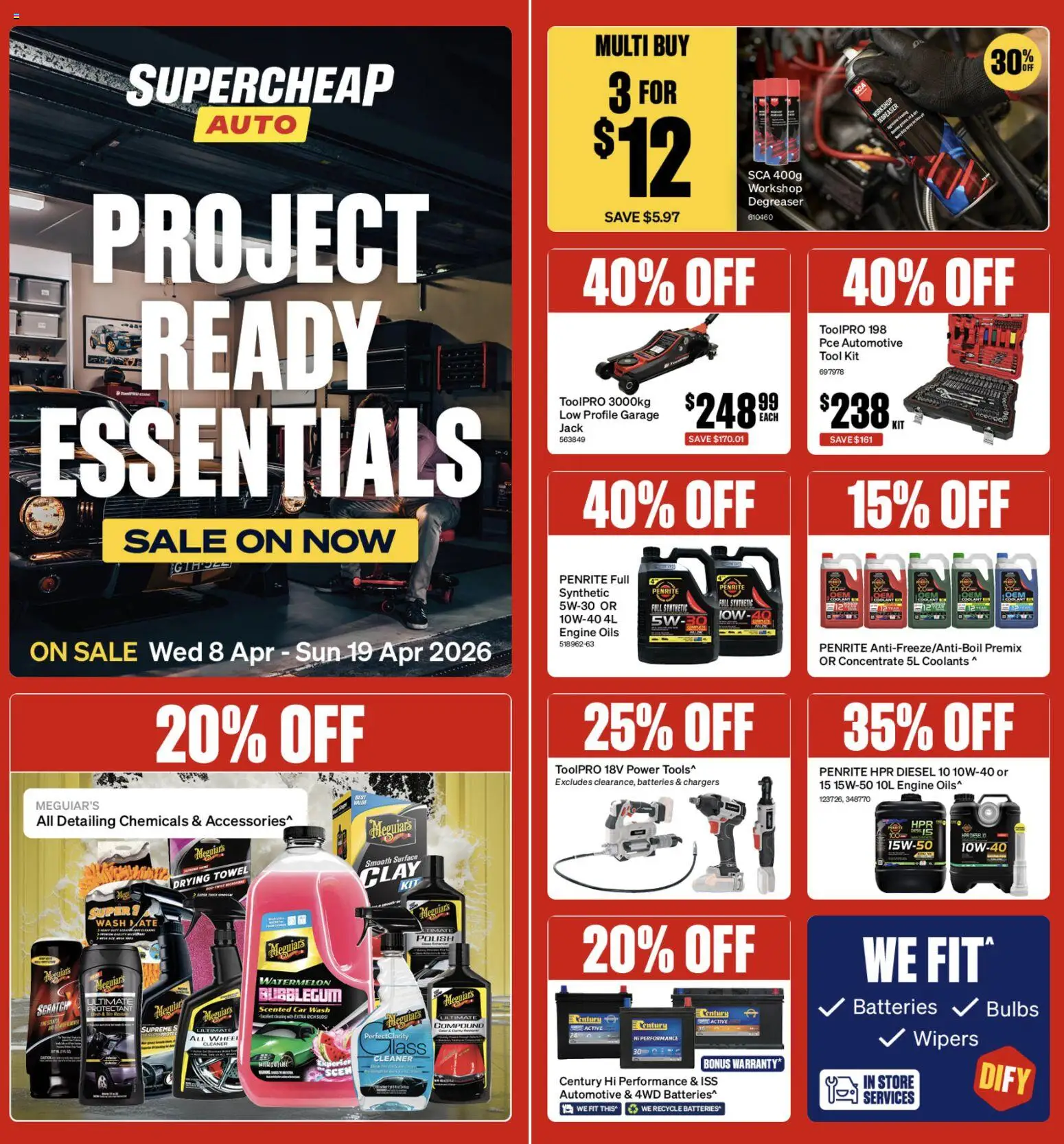 Supercheap Auto catalogue from 08.04.2026 | Page: 1