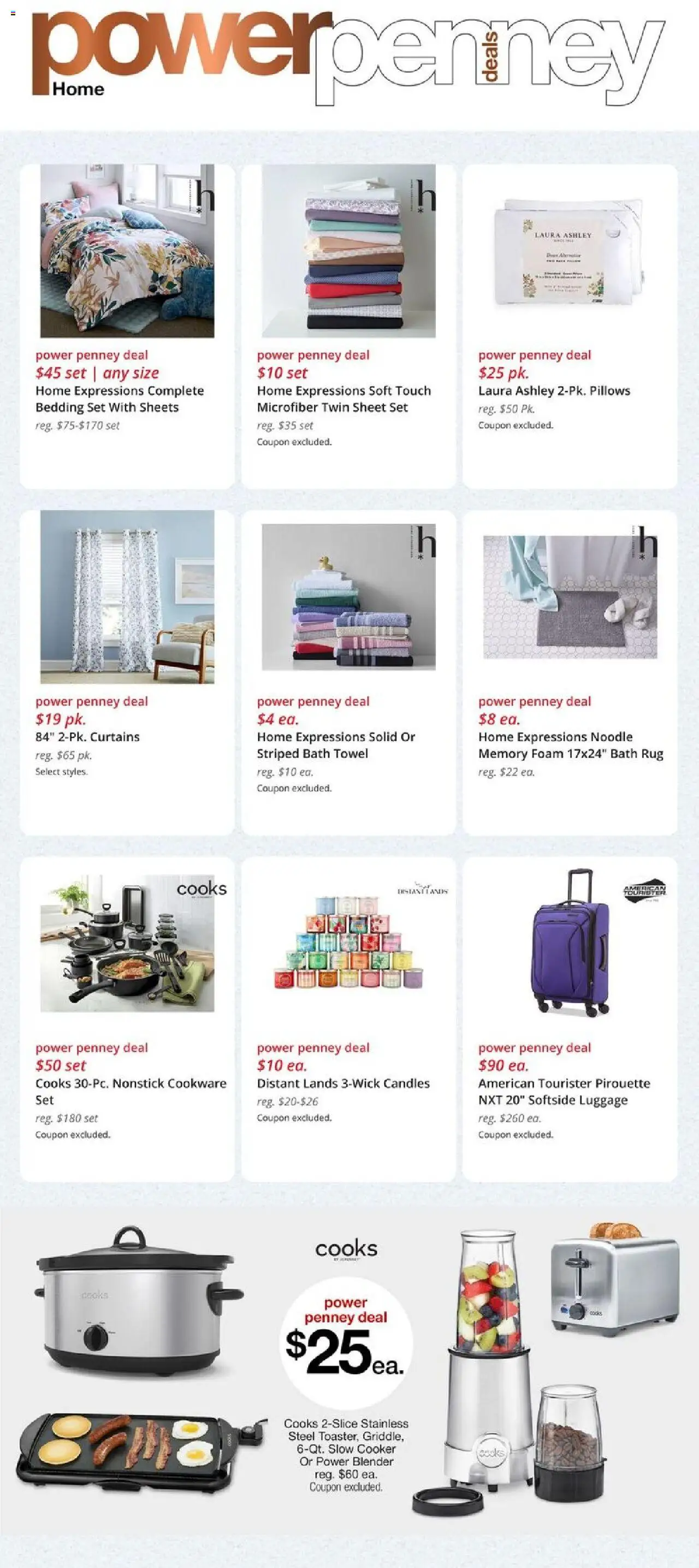 JCPenney Weekly Ad - valid from 14.08.2025 | Page: 8 | Products: Cooker, Bath, Blender, Sheet
