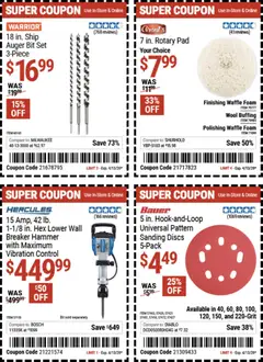Preview of Harbor Freight weekly ads valid from 23.03.2026 | Page: 9 | Products: Hammer