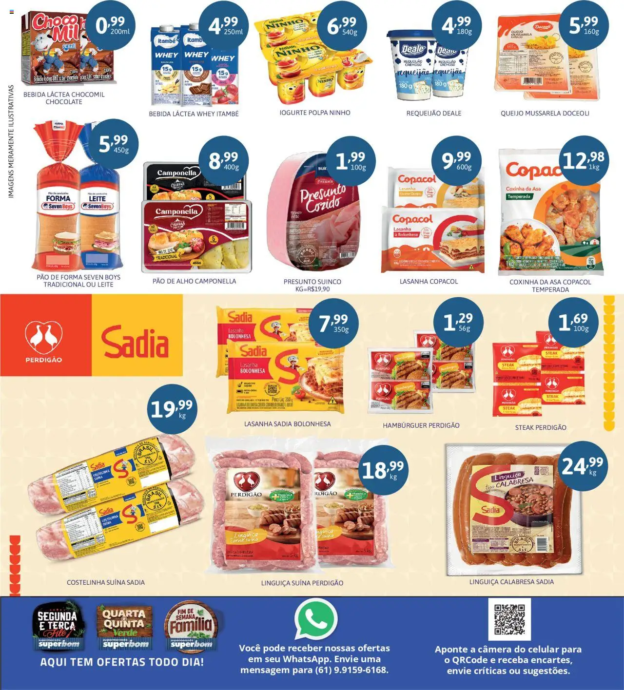 Superbom Folheto - válido de 30.07.2025 | Página: 3 | Produtos: Celular, Pao de alho, Leite, Carne