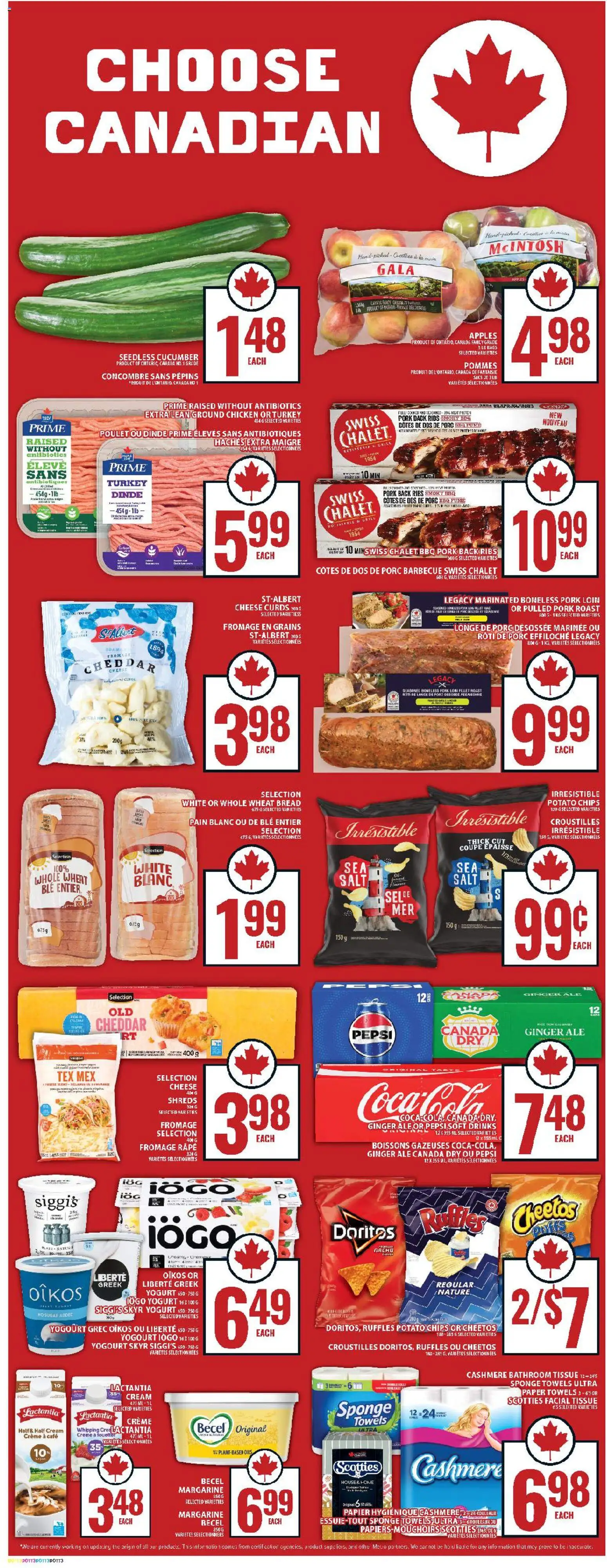 Food Basics flyer valid from 13.11.2025 | Page: 5 | Products: Chips, Cream, Cheese, Yogurt