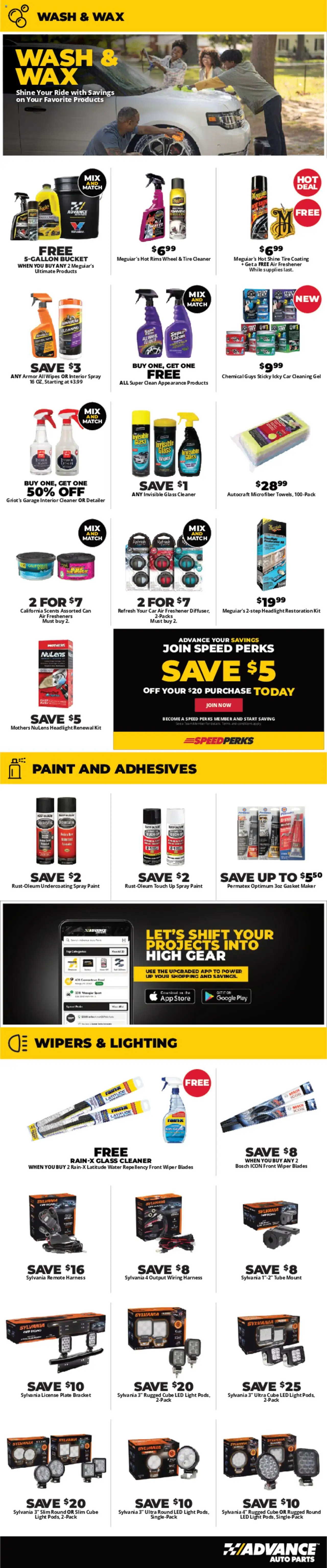 Advance Auto Parts Weekly Ad - valid from 25.09.2025 | Page: 5 | Products: Gasket, Headlight, Wiper, Water