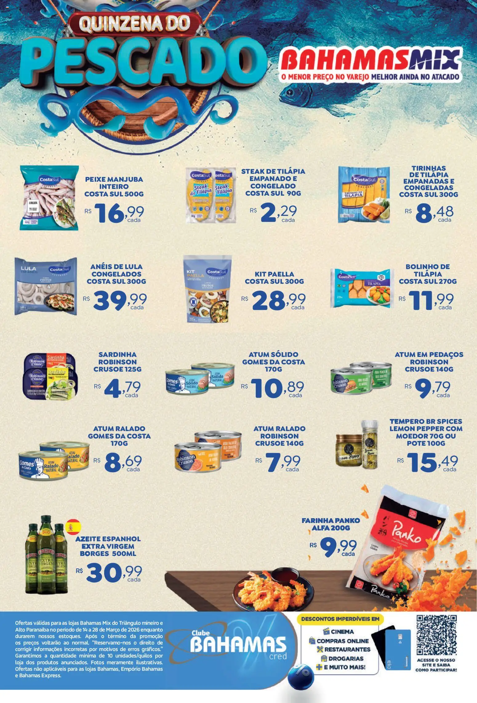 Bahamas Mix Folheto - válido de 14.03.2026 | Página: 2 | Produtos: Moedor, Lula, Gomes da costa, Sardinha