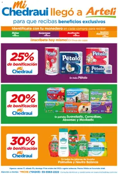 Vista previa de Arteli folleto MiChedraui, nuevo folleto de la tienda, válido en México a partir del 17.10.2025