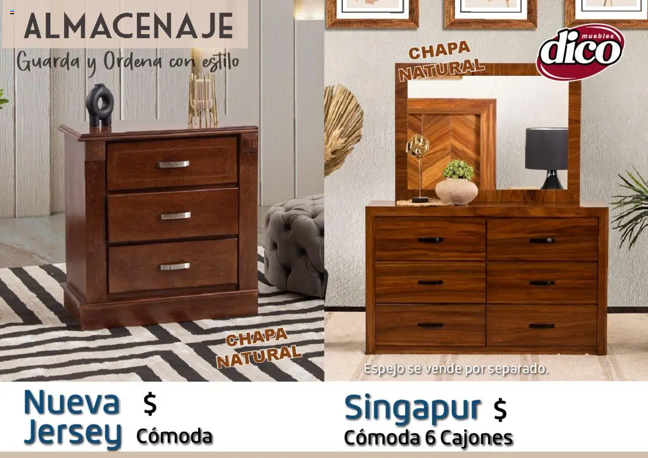 Nuevas ofertas de Muebles Dico válidas en toda la República Mexicana desde el 12.02.2025. ¡Encuentra las mejores ofertas en Muebles Dico catálogo Almacenaje! | Página: 45 | Productos: Chapa, Espejo