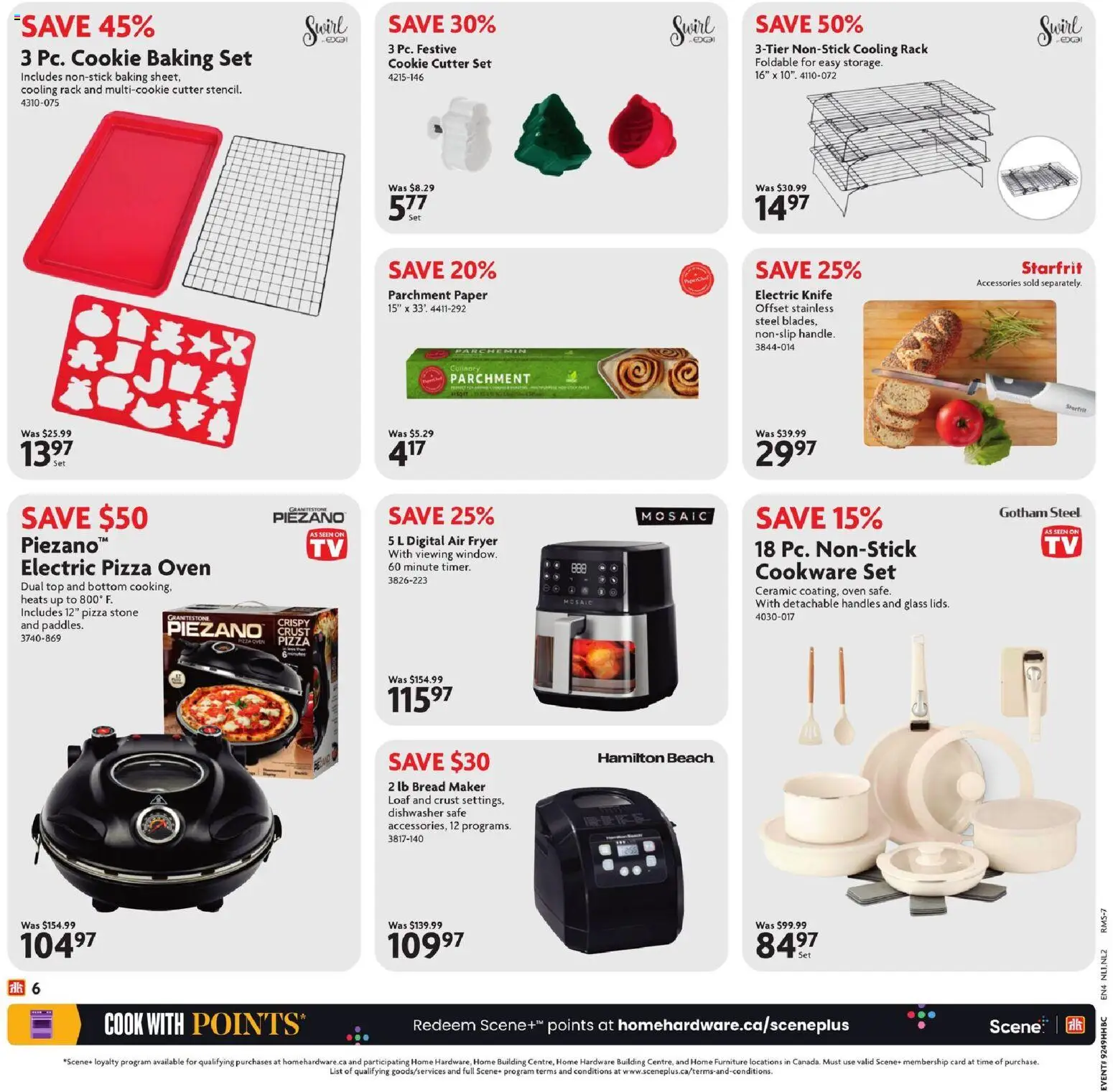 Home Hardware flyer valid from 04.12.2025 | Page: 8 | Products: Cutter, Dishwasher, Fryer, Pizza