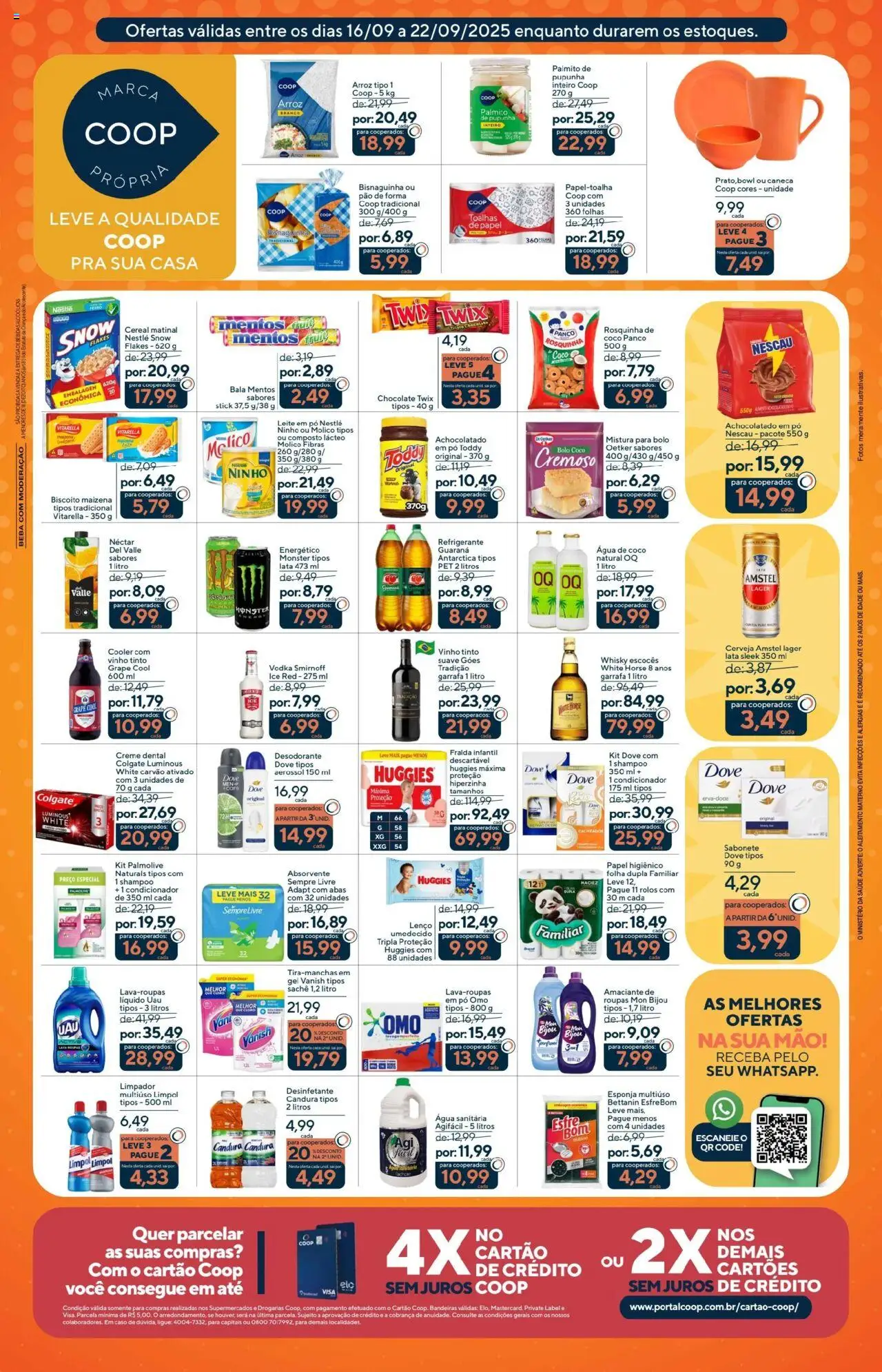 Coop Folheto - válido de 16.09.2025 | Página: 3 | Produtos: Leite, Creme, Rosquinha, Papel higiênico