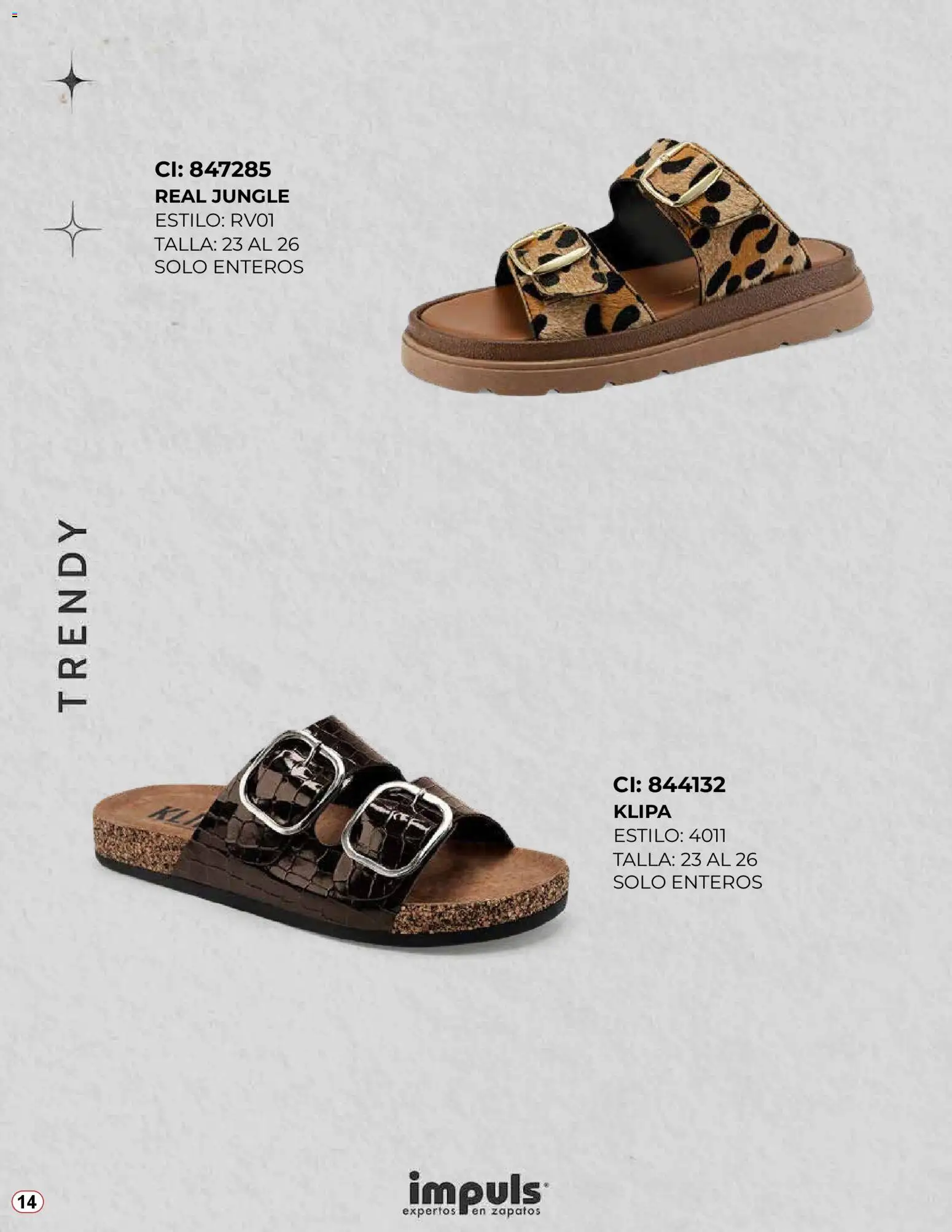 Nuevas ofertas de Impuls válidas en toda la República Mexicana desde el 04.11.2025. ¡Encuentra las mejores ofertas en Impuls catálogo Lo Más Trendy 2025! | Página: 14 | Productos: Zapatos