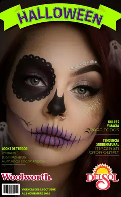 Vista previa de Del Sol y Woolworth - Catálogo Halloween, nuevo folleto de la tienda, válido en México a partir del 23.10.2025