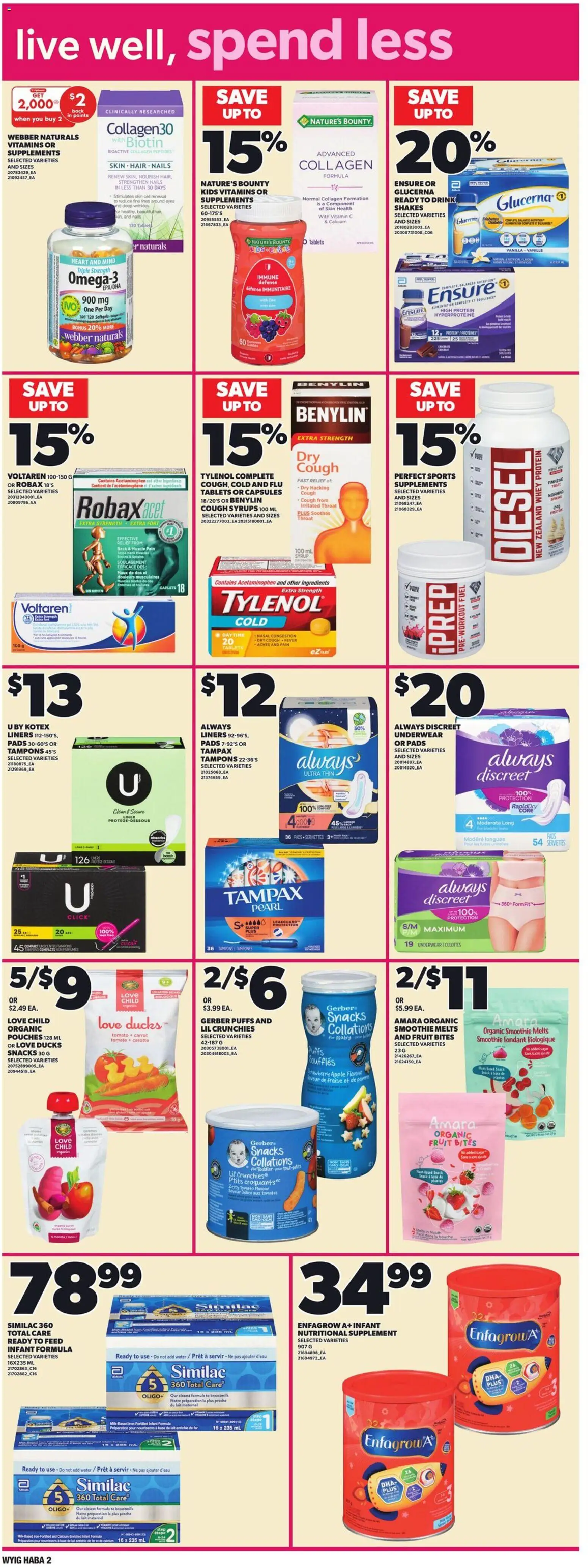 Independent Grocer flyer valid from 15.01.2026 | Page: 11 | Products: Carrot, Tablet, Underwear
