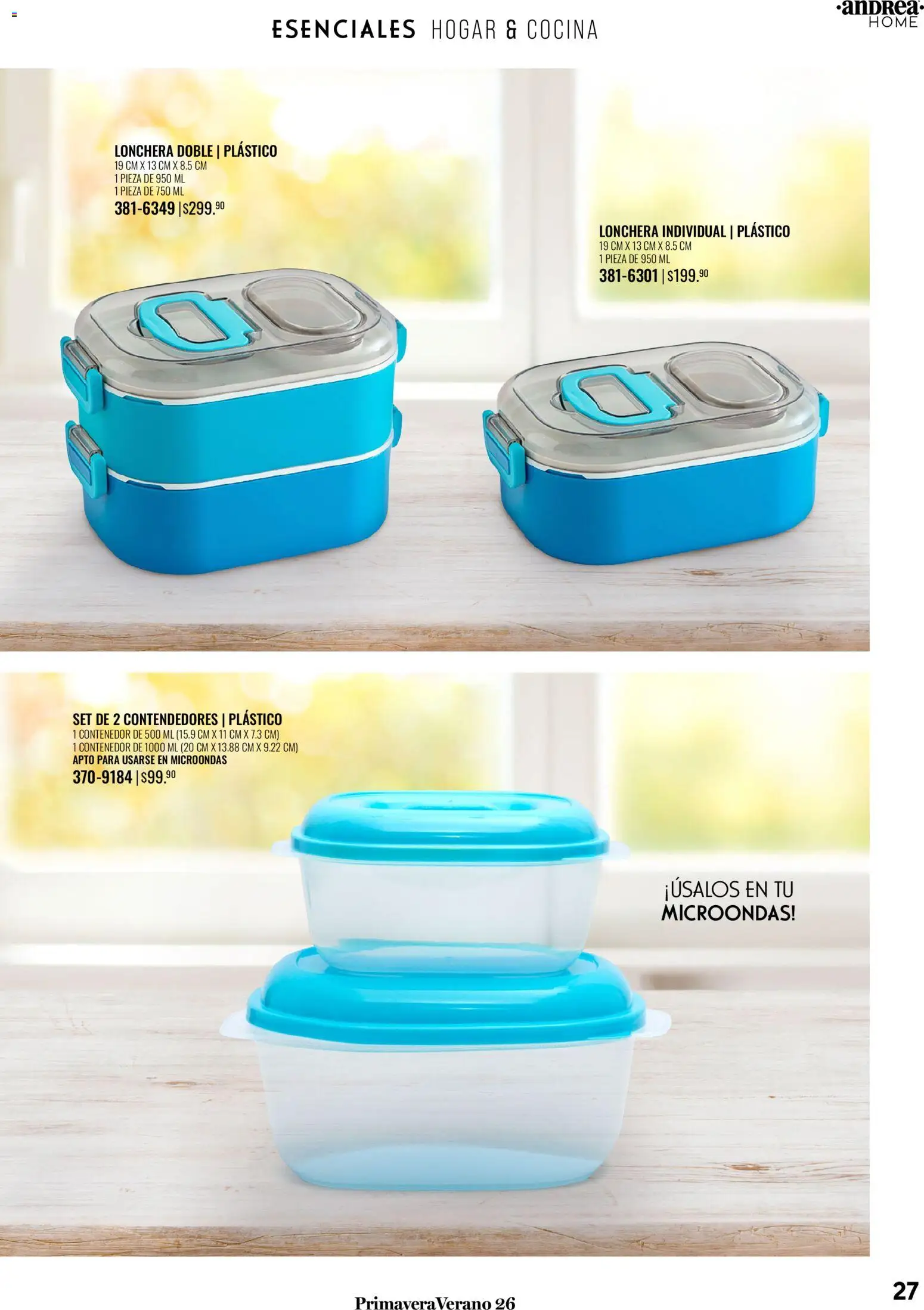 Nuevas ofertas de Andrea válidas en toda la República Mexicana desde el 25.01.2026. ¡Encuentra las mejores ofertas en Andrea catálogo Tu hogar esta primavera! | Página: 27