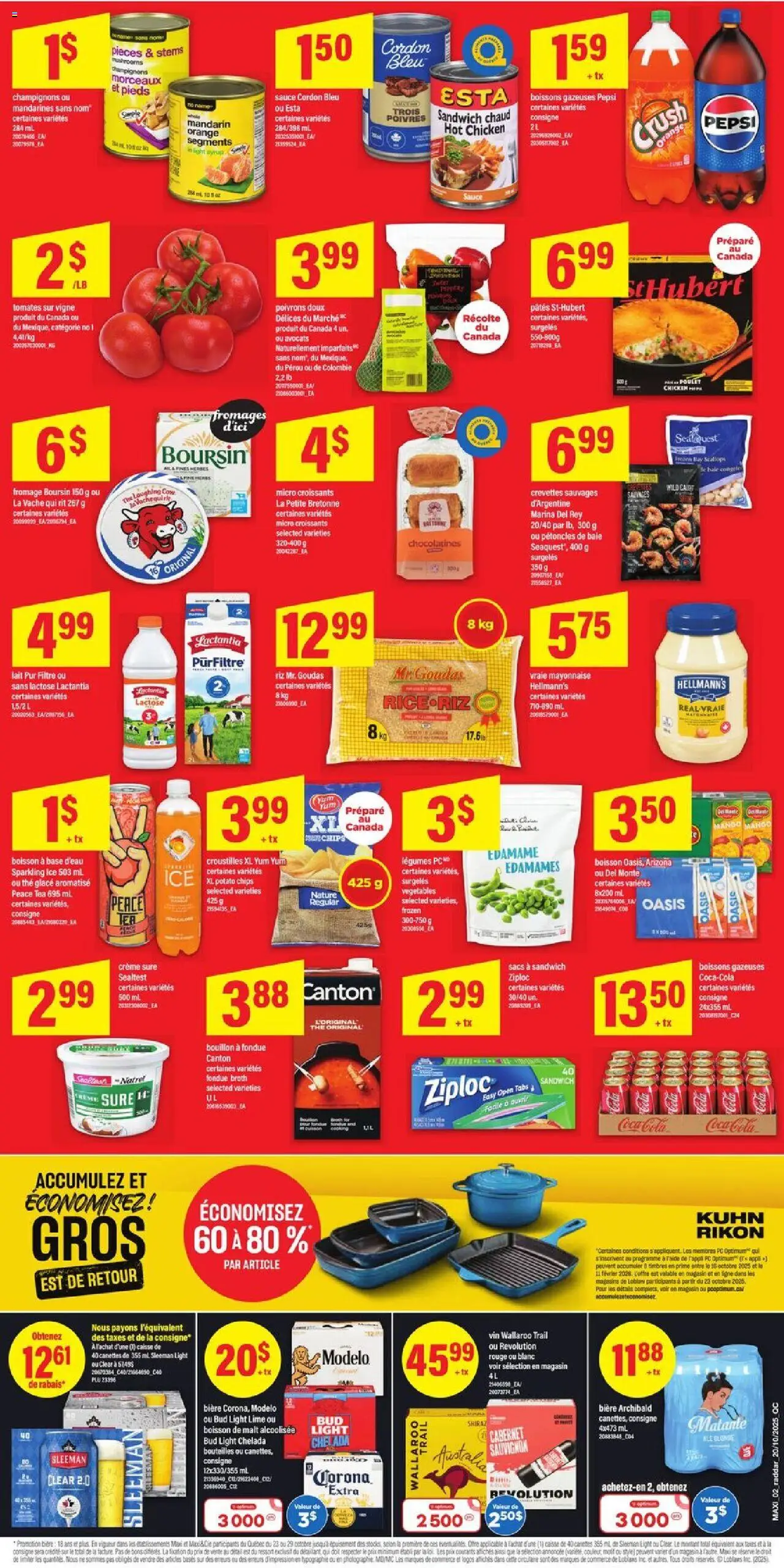 Maxi flyer valid from 23.10.2025 | Page: 2 | Products: Tea, Chips, PC, Chicken