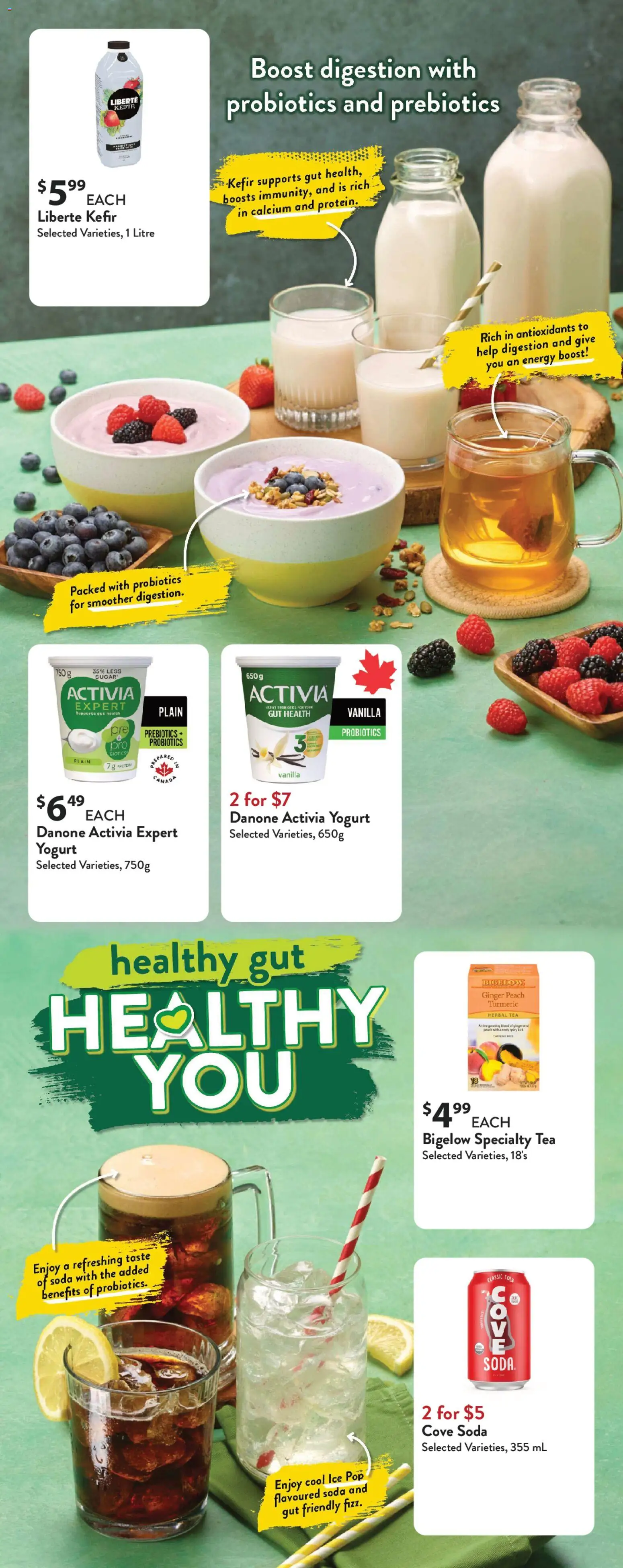Save on foods flyer valid from 15.01.2026 | Page: 6 | Products: Tea, Yogurt