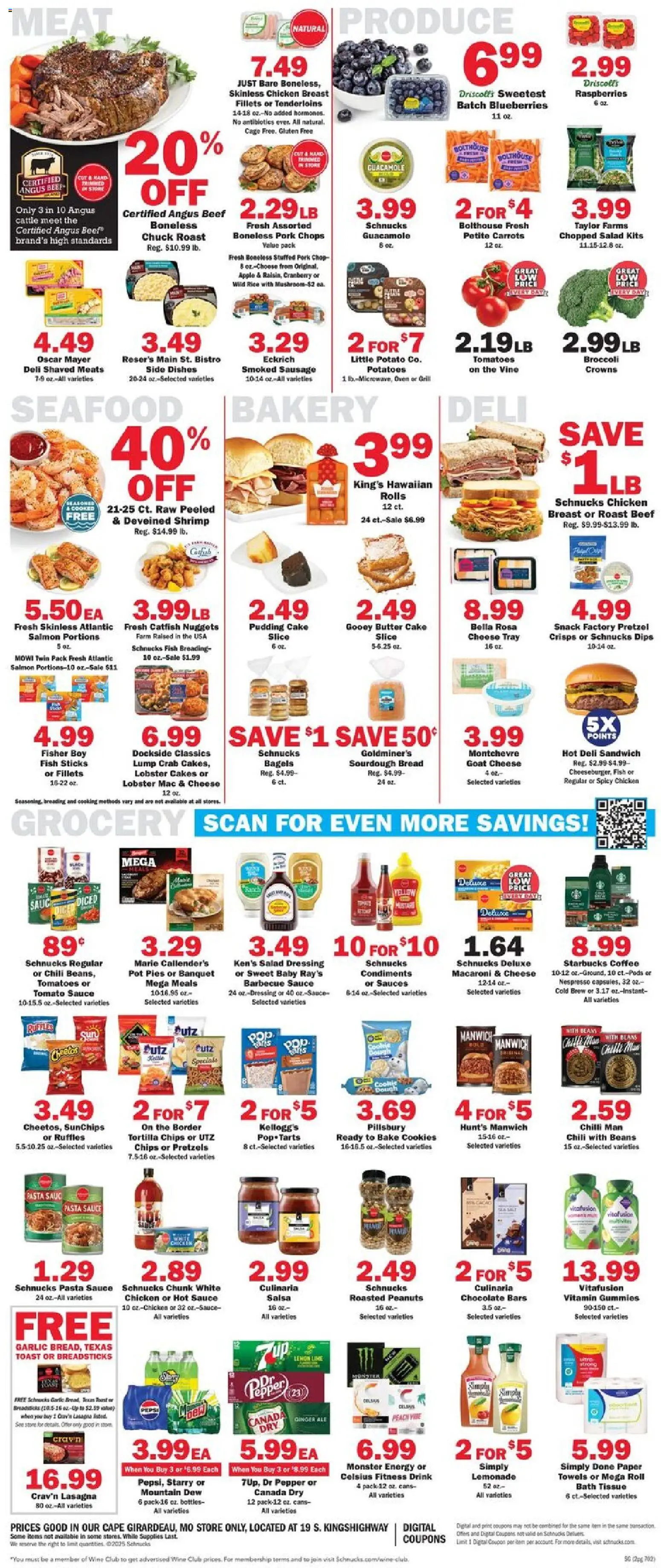 Schnucks Weekly Print Ad - MO - valid from 28.11.2025 | Page: 2 | Products: Crowns, Chocolate, Chips, Garlic