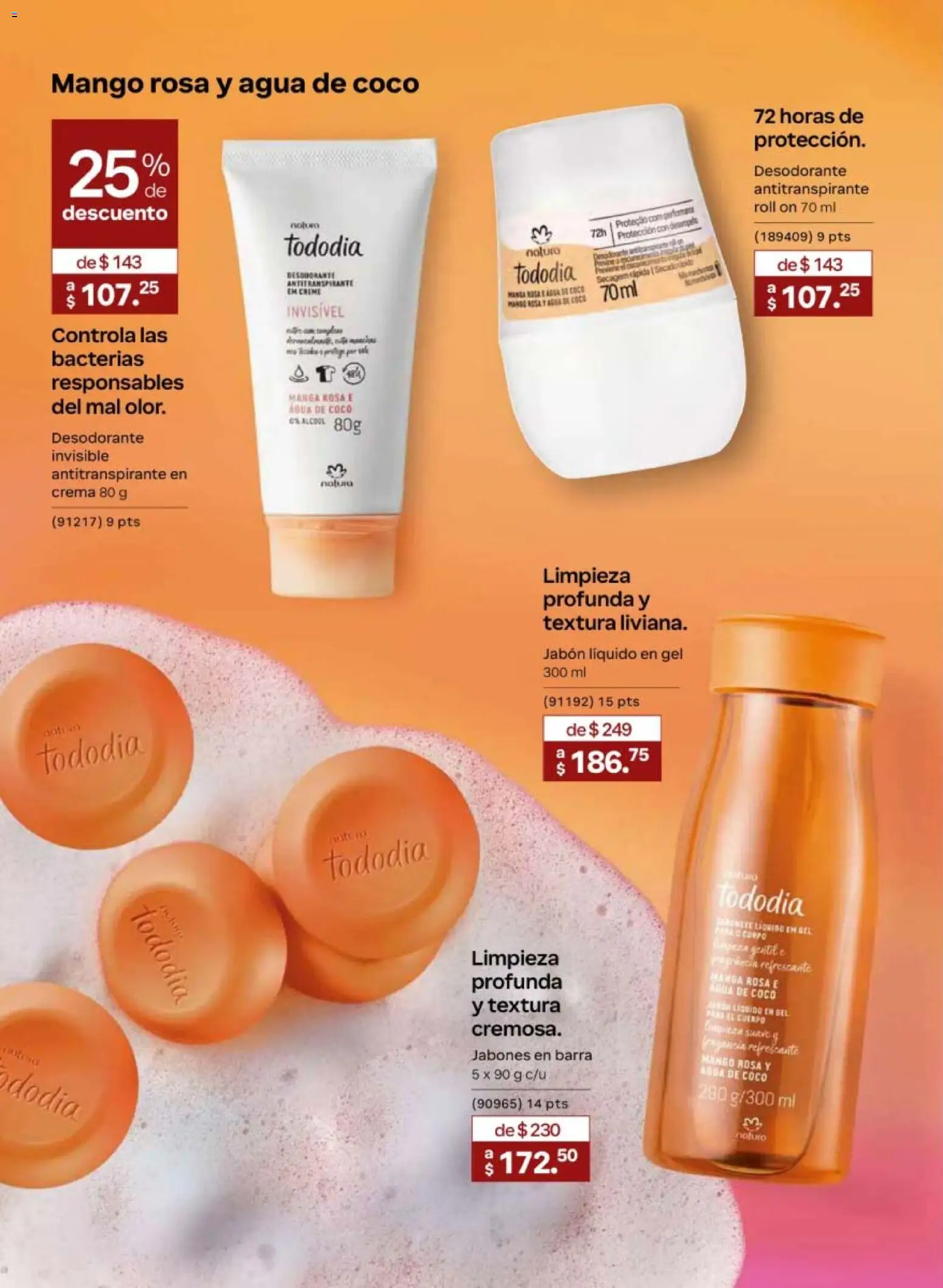 Nuevas ofertas de Natura válidas en toda la República Mexicana desde el 24.04.2026. ¡Encuentra las mejores ofertas en Natura campaña 7 2026! | Página: 102 | Productos: Desodorante, Agua, Manga, Barra