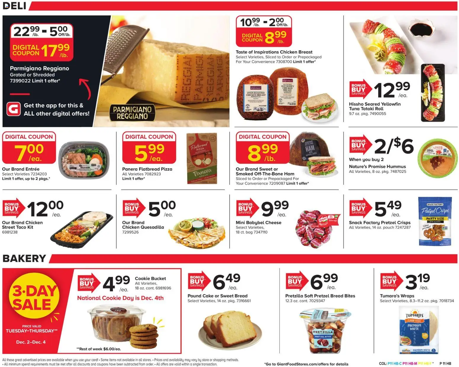 Giant Weekly Ad - valid from 28.11.2025 | Page: 13 | Products: Bakery, Pizza, Bag, Oven