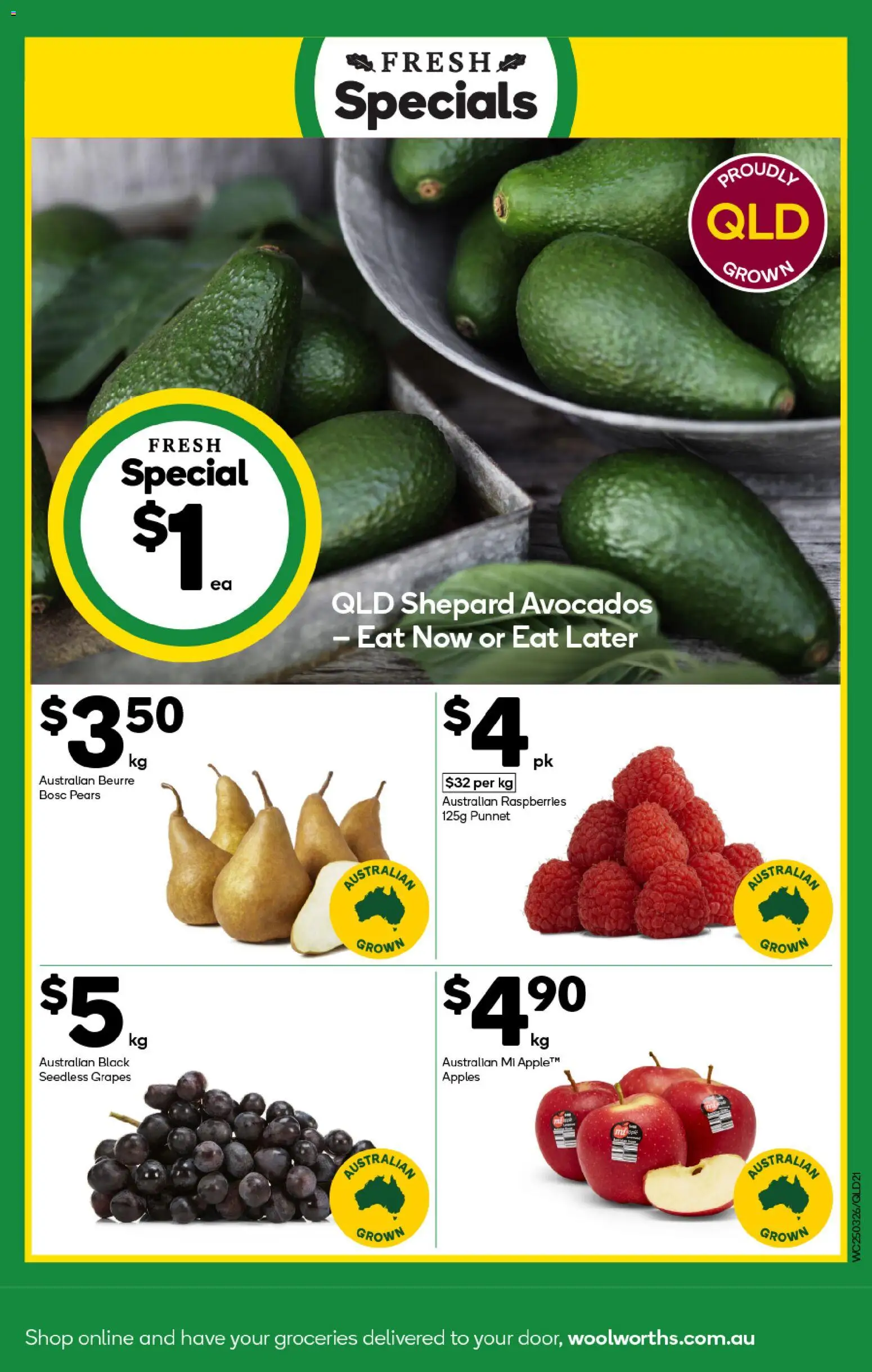 Woolworths catalogue - valid from 25.03.2026 | Page: 21 | Products: Apples, Grapes
