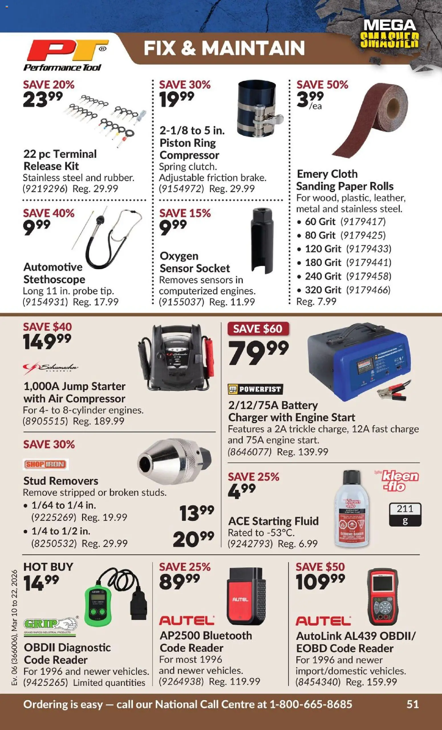 Princess Auto flyer valid from 10.03.2026 | Page: 56 | Products: PC, Iron, Socket, Battery