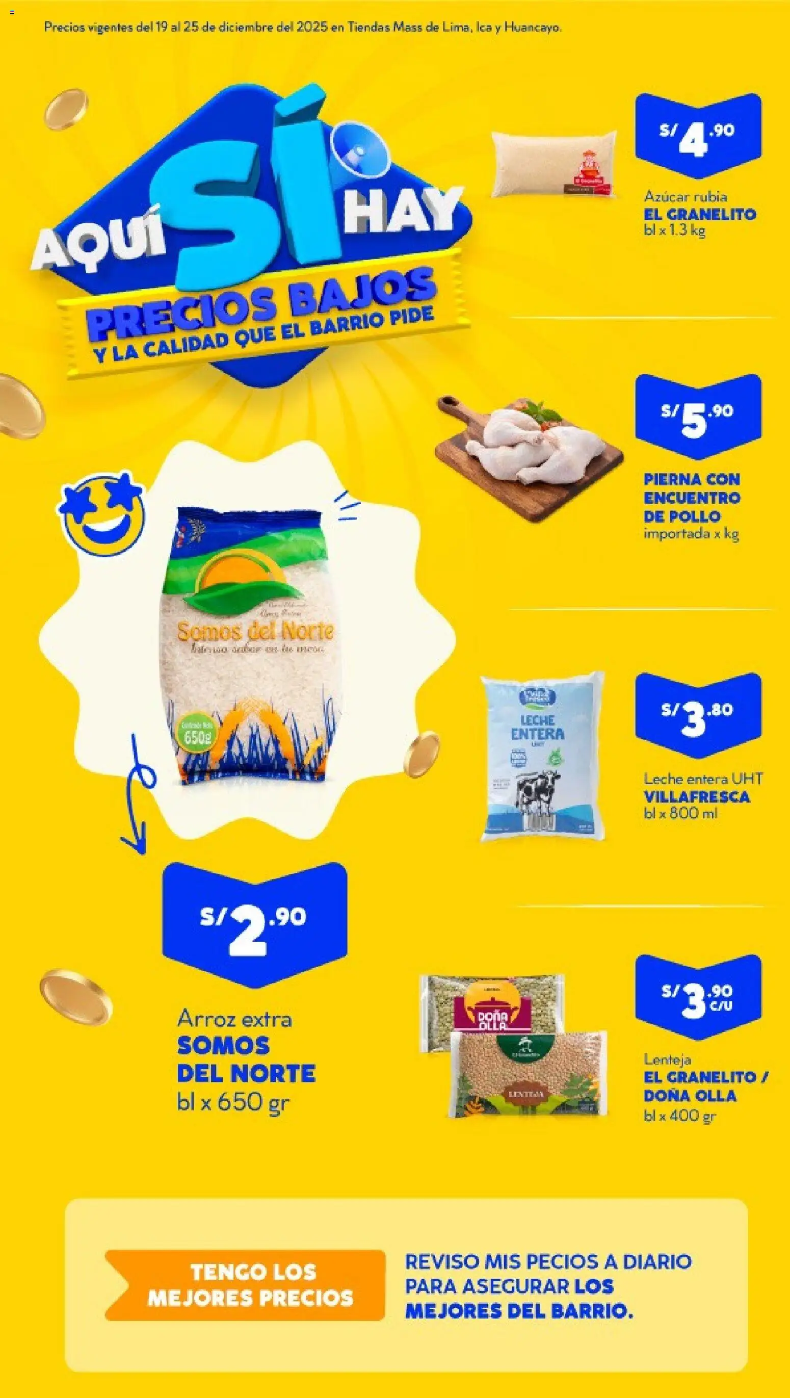 Catálogo Mass válido desde 19.12.2025 | Página: 1 | Productos: Leche, Arroz