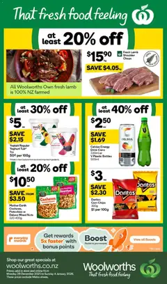 Woolworths South Island catalogue preview  - valid from 29.12.2025