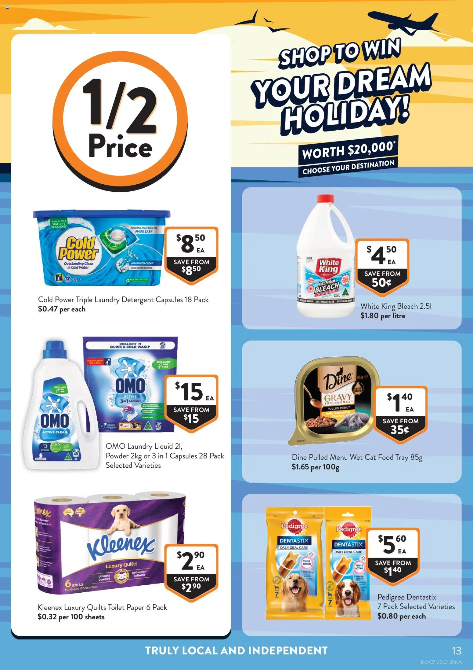 Foodworks catalogue - valid from 25.02.2026 | Page: 13 | Products: Toilet, Chicken, Toilet paper, Water