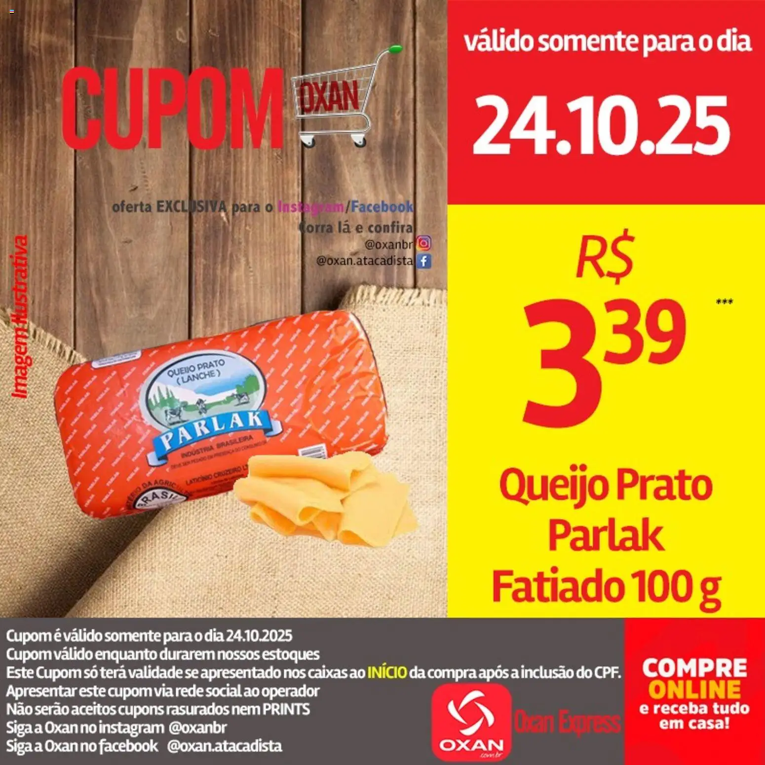Oxan Atacadista Folheto - válido de 24.10.2025 | Página: 7 | Produtos: Queijo