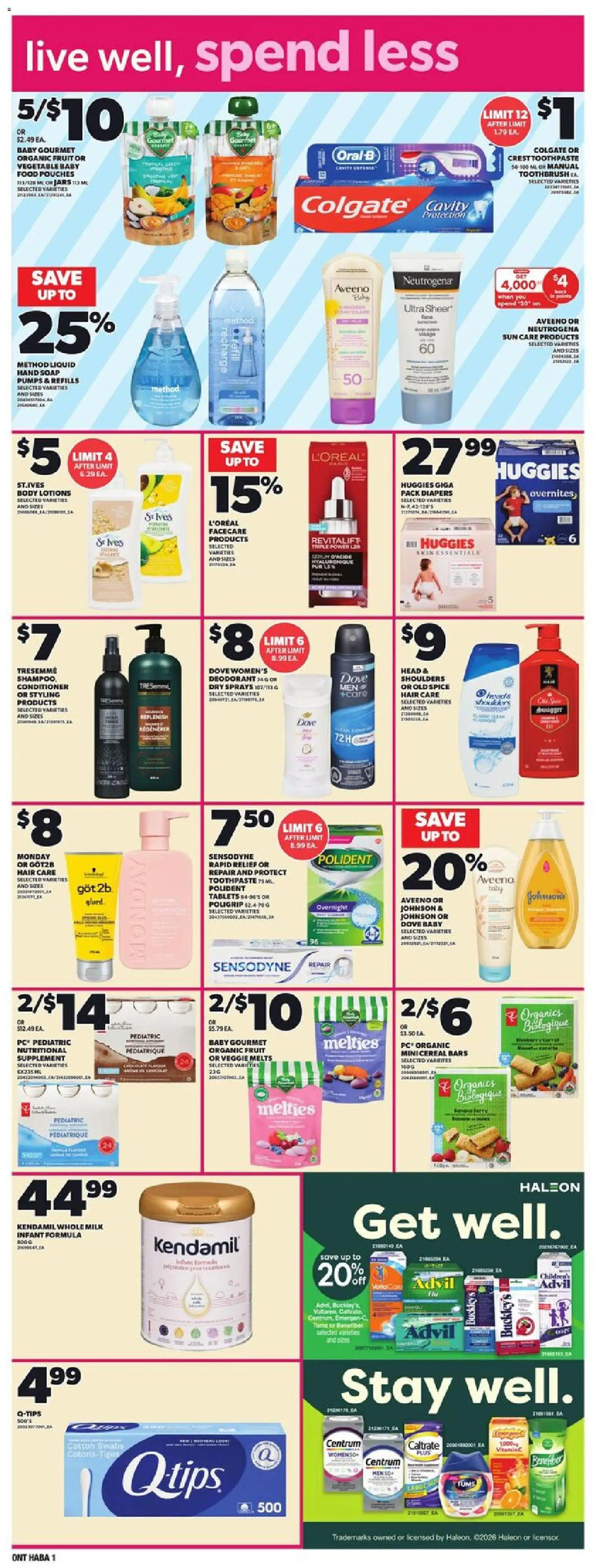 Zehrs flyer valid from 19.02.2026 | Page: 13 | Products: PC, Conditioner, Soap, Deodorant