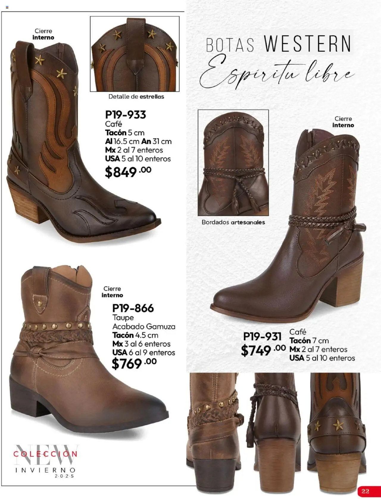 Nuevas ofertas de Cklass válidas en toda la República Mexicana desde el 16.09.2025. ¡Encuentra las mejores ofertas en Cklass - Catálogo Invierno Calzado! | Página: 23 | Productos: Botas, Café, Gamuza