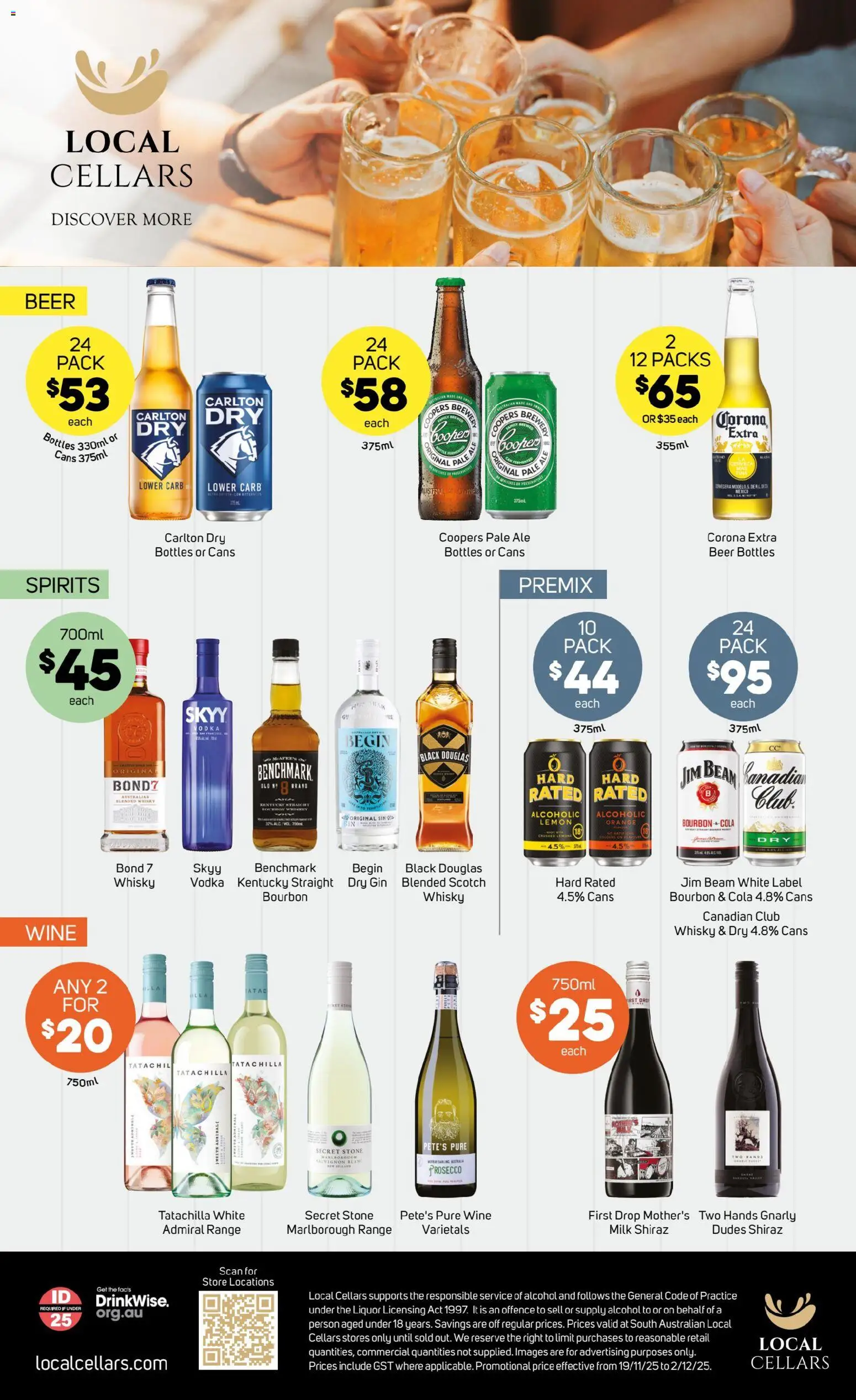 Foodland catalogue - valid from 19.11.2025 | Page: 31 | Products: Milk, Bourbon, Gin, Vodka