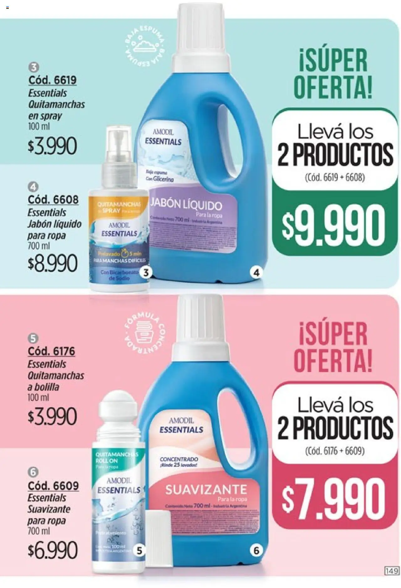 Catálogo Amodil Campaña 11 │ válido desde el 13.06.2025 | Página: 149 | Productos: Jabón líquido, Jabón, Quitamanchas, Ropa