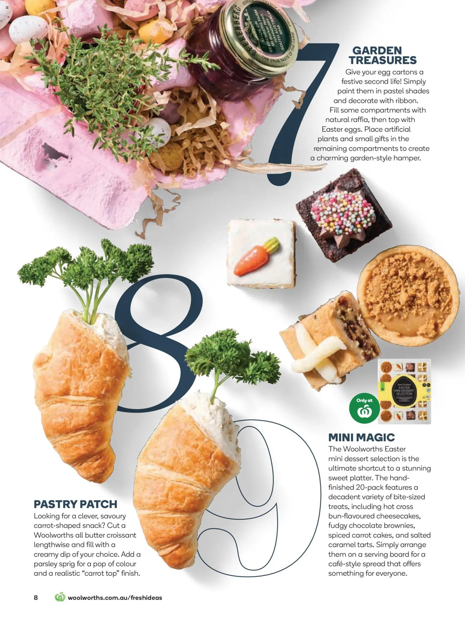 Woolworths catalogue - valid from 01.04.2026 | Page: 8 | Products: Butter, Chocolate, Artificial plants, Parsley