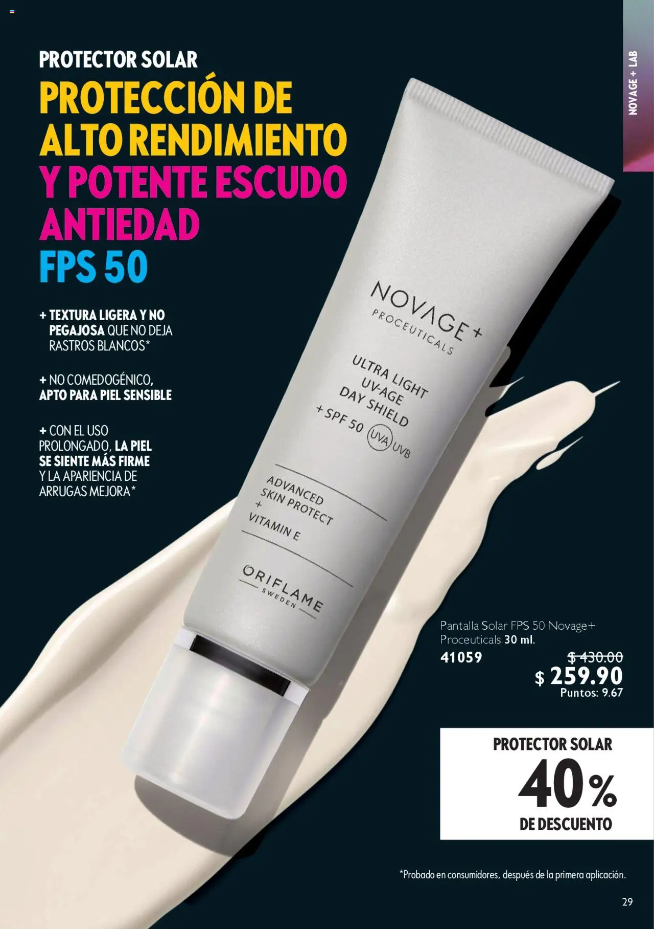 Nuevas ofertas de Oriflame válidas en toda la República Mexicana desde el 04.10.2025. ¡Encuentra las mejores ofertas en Oriflame - Campaña 14 2025! | Página: 29 | Productos: Uva, Protector solar