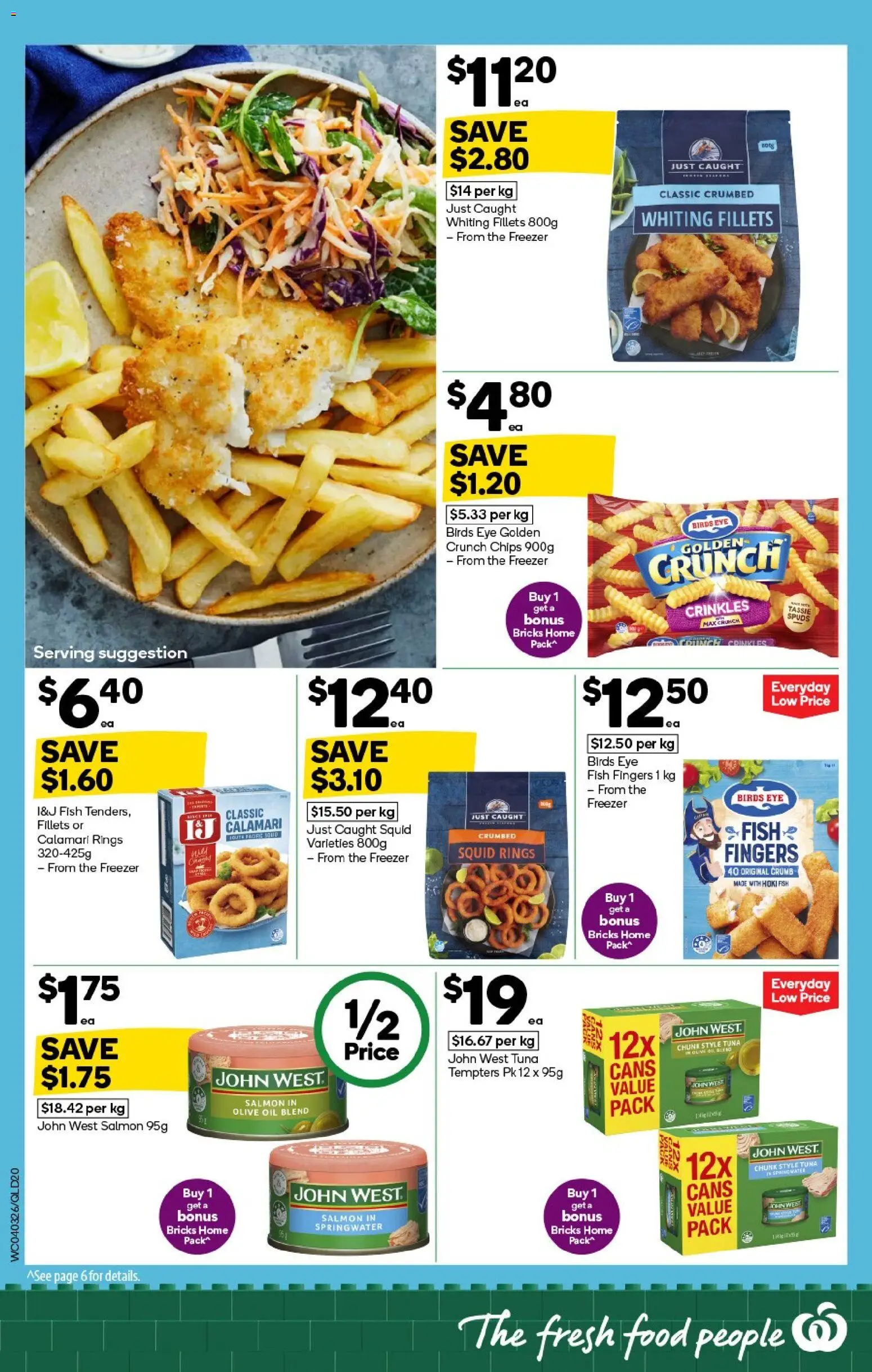 Woolworths catalogue - valid from 04.03.2026 | Page: 20 | Products: Fish, Chips, Olive oil, Tuna