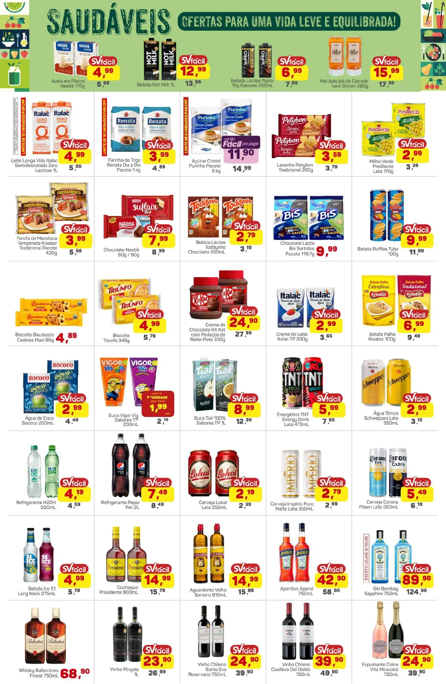 Supermercados São Vicente Folheto - válido de 12.12.2025 | Página: 3 | Produtos: Conhaque, Milho verde, Cookies, Açaí