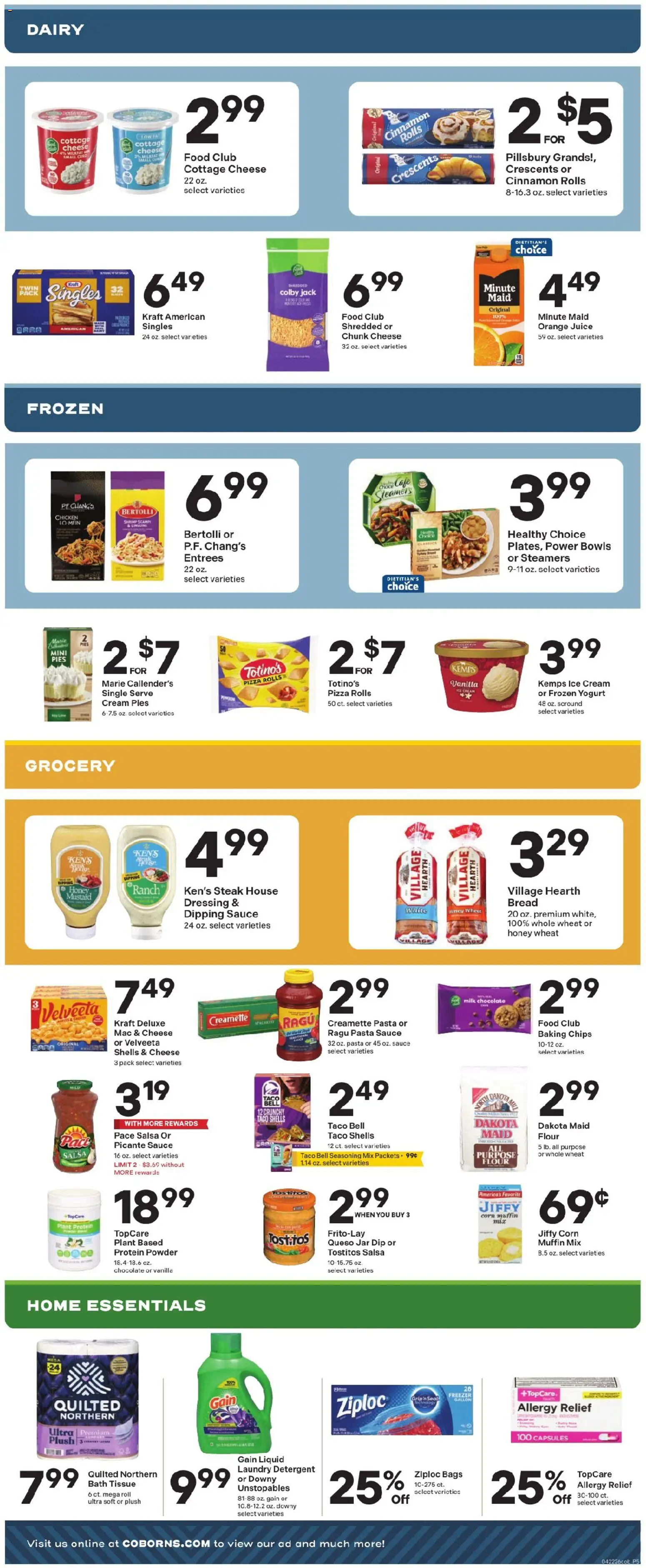 Coborn's Weekly Ad - valid from 22.04.2026 | Page: 5 | Products: Yogurt, Chocolate, Chips, Ice cream