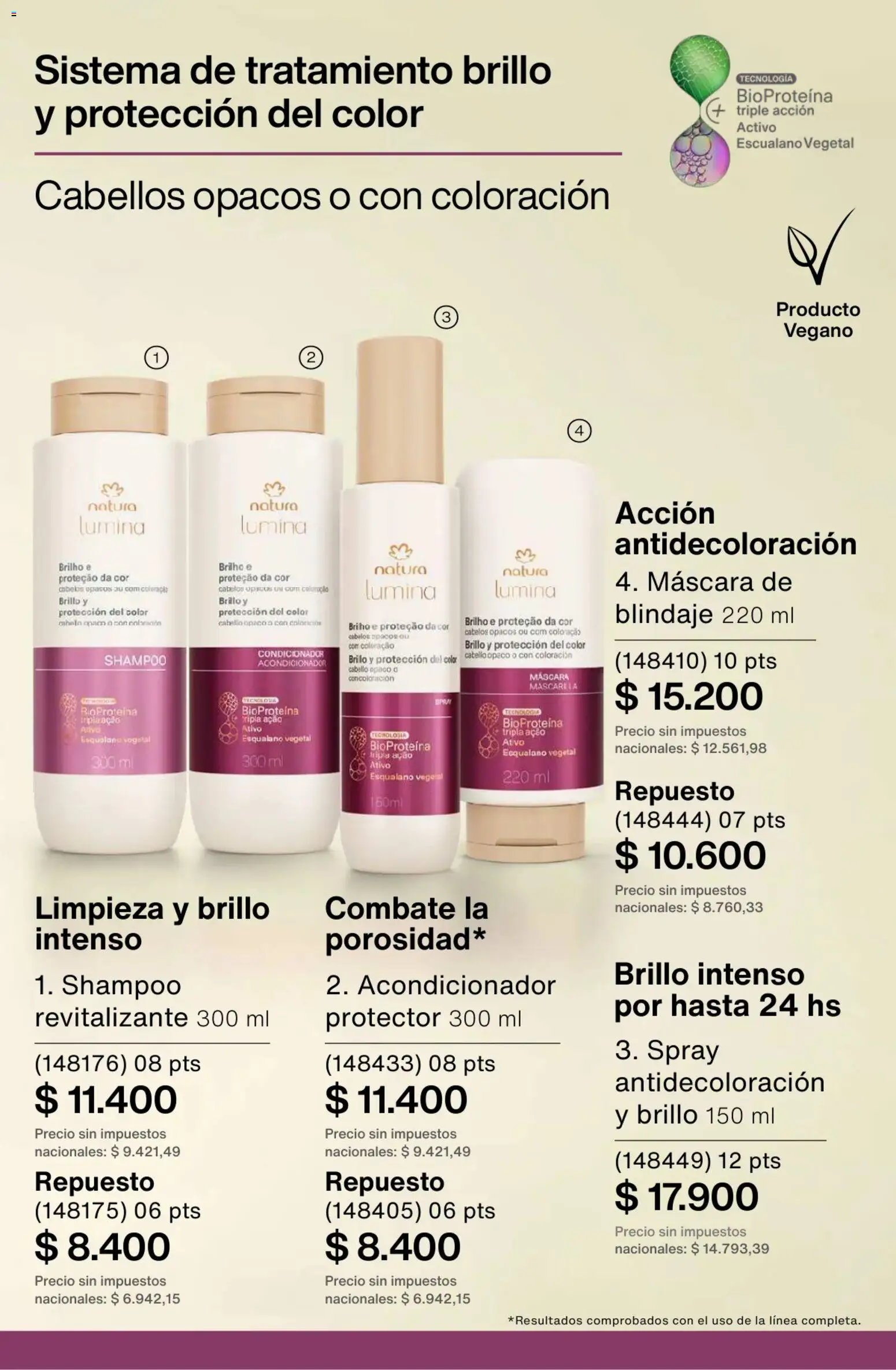 Catálogo Natura Ciclo 1/2026 │ válido desde el 06.01.2026 | Página: 243 | Productos: Máscara, Shampoo, Acondicionador, Brillo