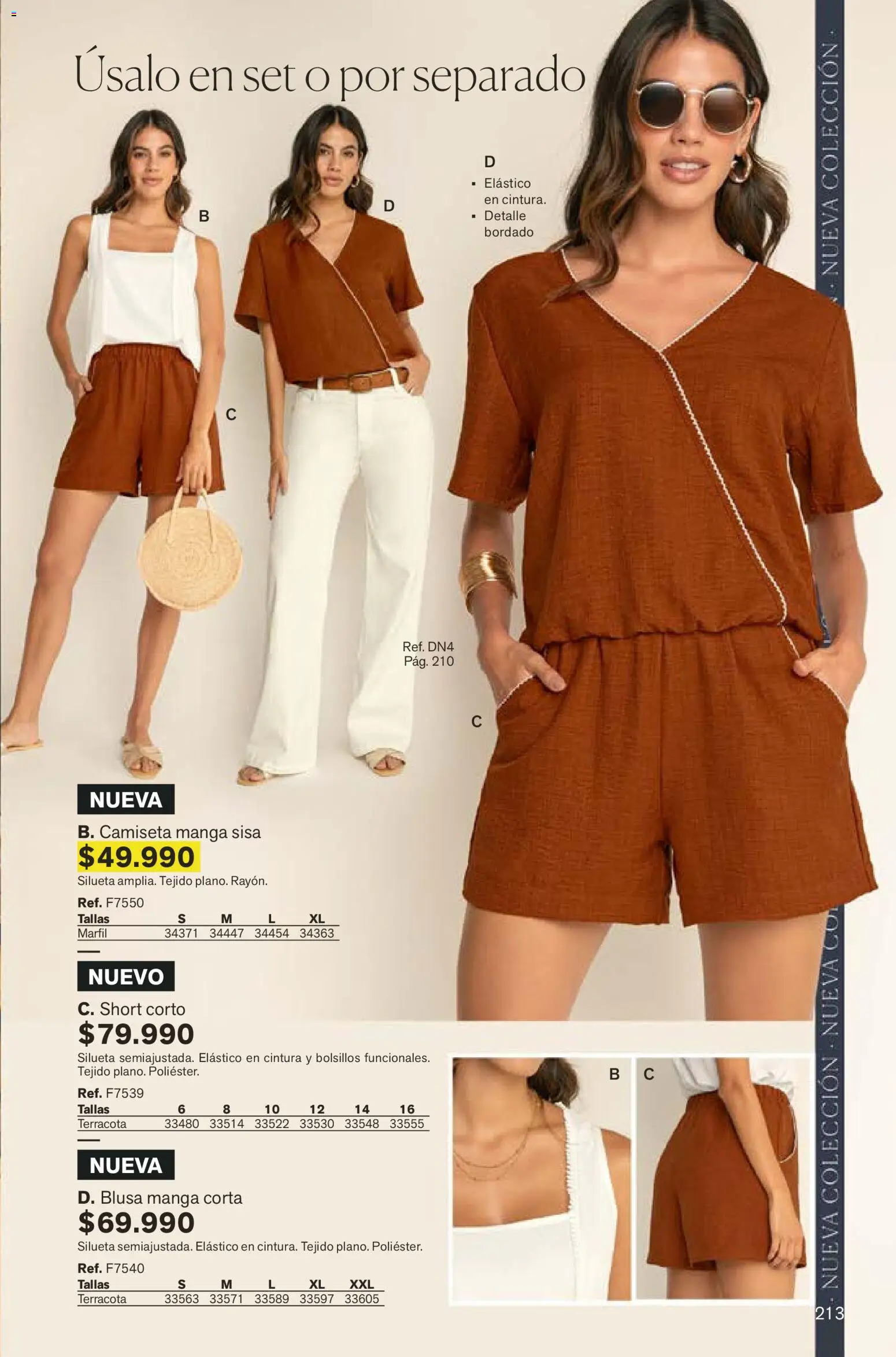 Leonisa revista - valida desde el 07.12.2025 | Página: 213 | Productos: Short, Camiseta, Camiseta manga sisa, Blusa