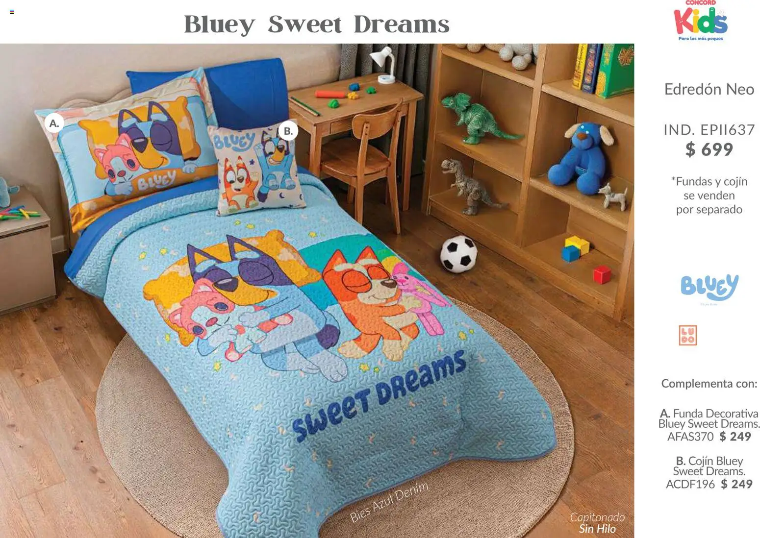 Nuevas ofertas de Colchas Concord válidas en toda la República Mexicana desde el 01.02.2026. ¡Encuentra las mejores ofertas en Colchas Concord catálogo Kids! | Página: 2 | Productos: Funda