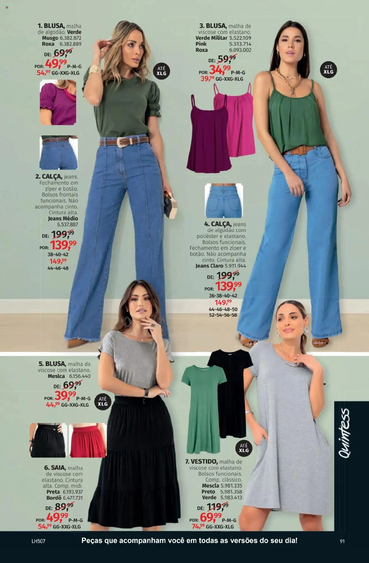 Quatro Estações Folheto - válido de 01.10.2025 | Página: 91 | Produtos: Algodão, Jeans