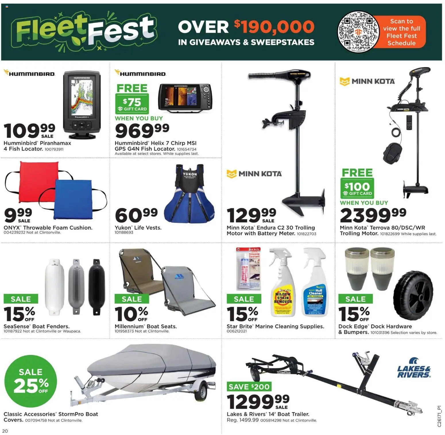 Mills Fleet Farm Weekly Ad - valid from 20.04.2026 | Page: 29 | Products: Sealant, Battery, Fish