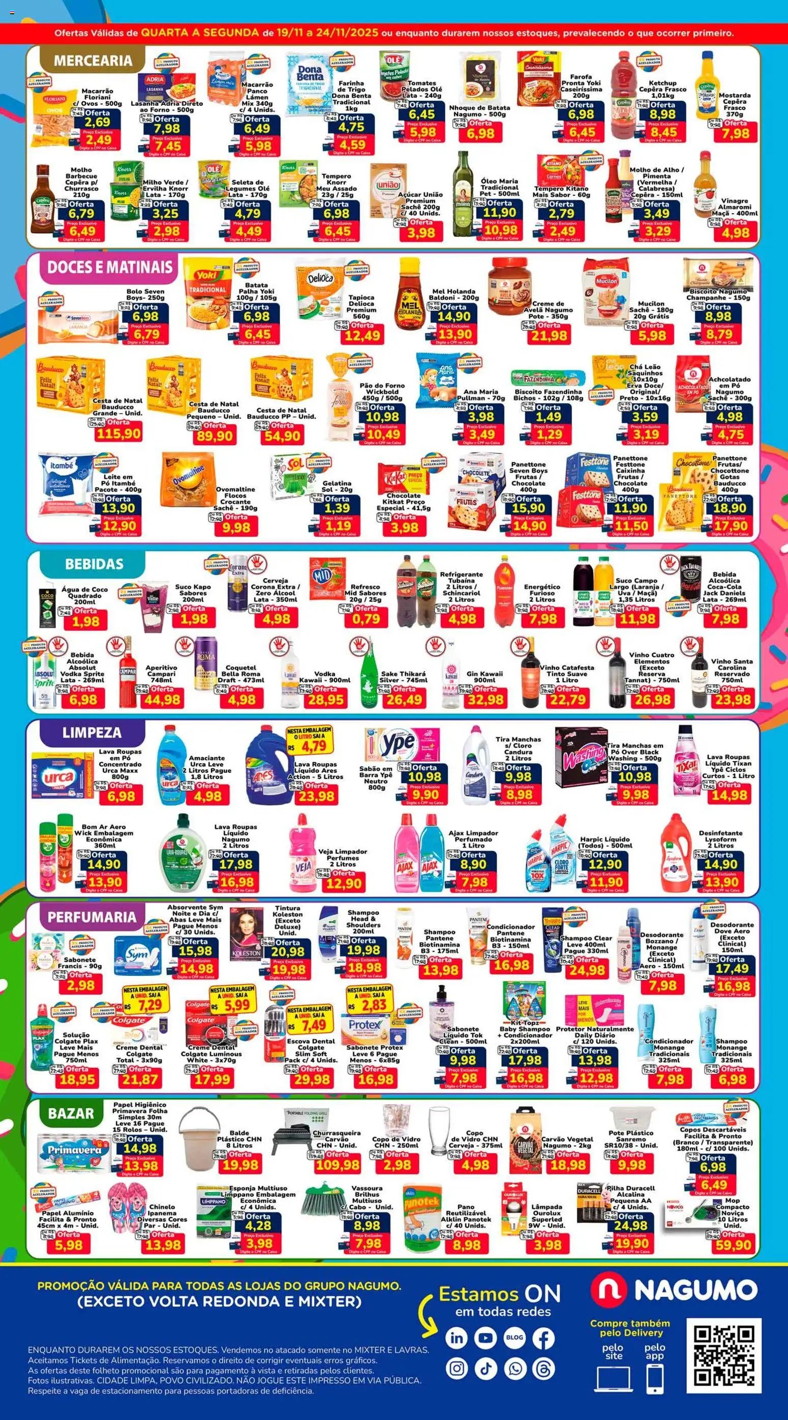 Nagumo Folheto - válido de 19.11.2025 | Página: 2 | Produtos: Escova, Vinagre, Bolo, Farofa