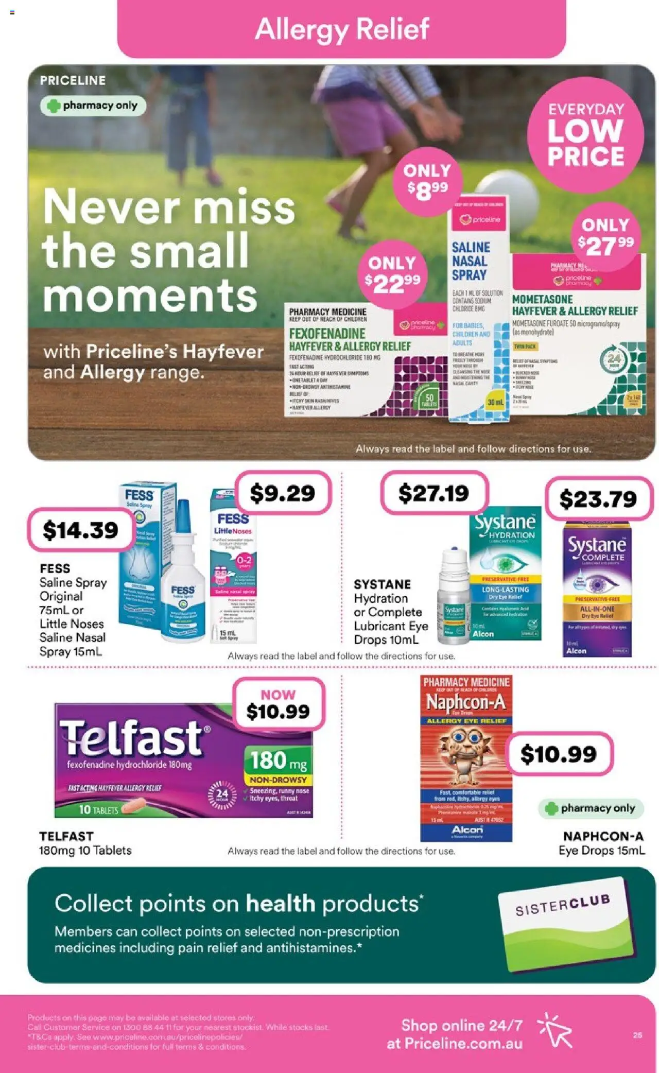 Priceline Pharmacy catalogue - valid from 16.10.2025 | Page: 25 | Products: Tablet, Lubricant, Runny nose, Pain relief