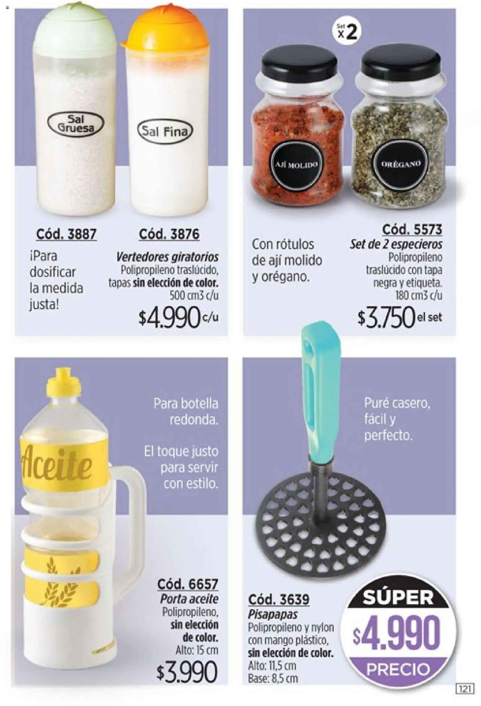 modil - Campaña 7 │ válido desde el 20.03.2026 | Página: 121 | Productos: Aceite, Sal, Orégano, Aji