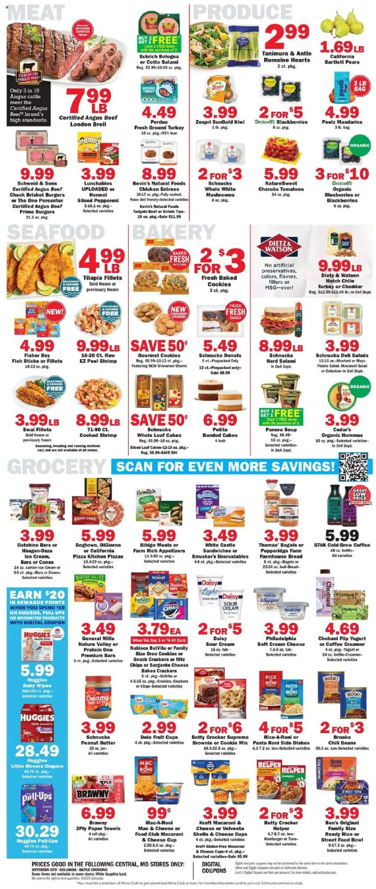 Schnucks Weekly Ad - valid from 20.08.2025 | Page: 4 | Products: Butter, Yogurt, Chocolate, Beef