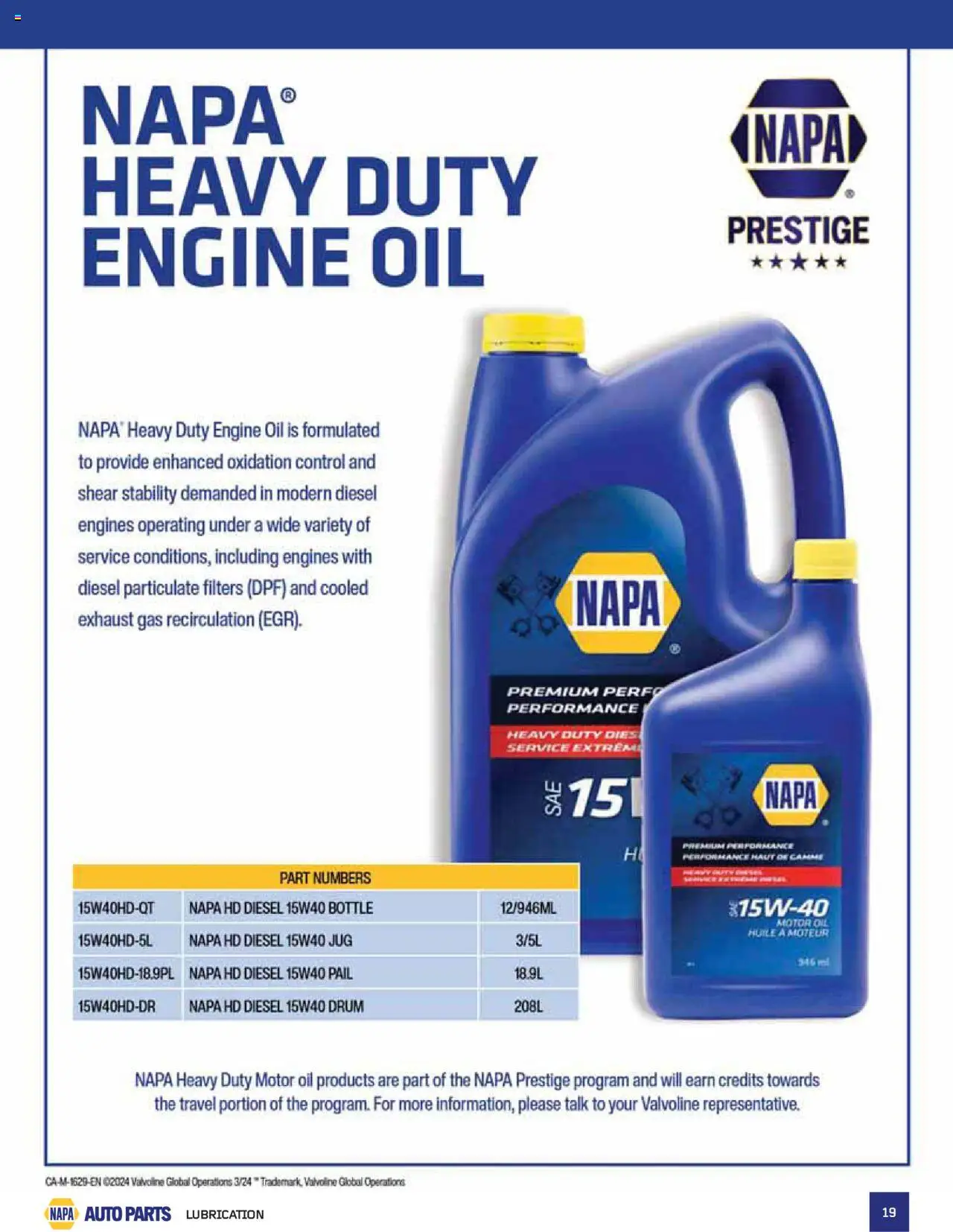 NAPA Auto Parts flyer valid from 01.07.2025 | Page: 19