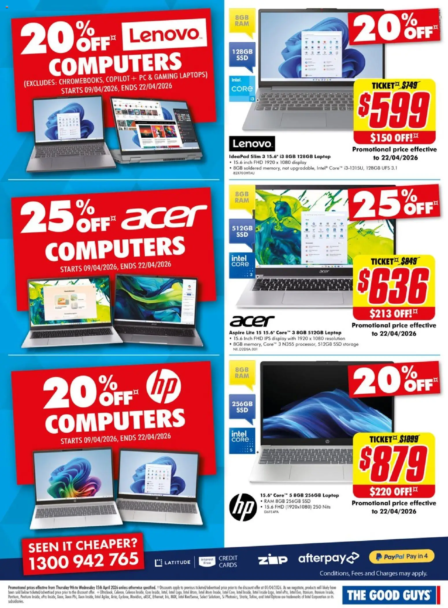 The Good Guys catalogue - valid from 08.04.2026 | Page: 18 | Products: Pc, Laptop